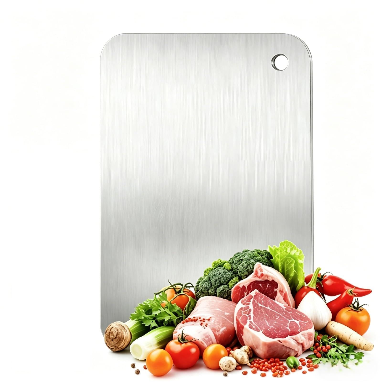 Metal Cutting Board, Titanium Style 304 Stainless Steel Chopping Boards