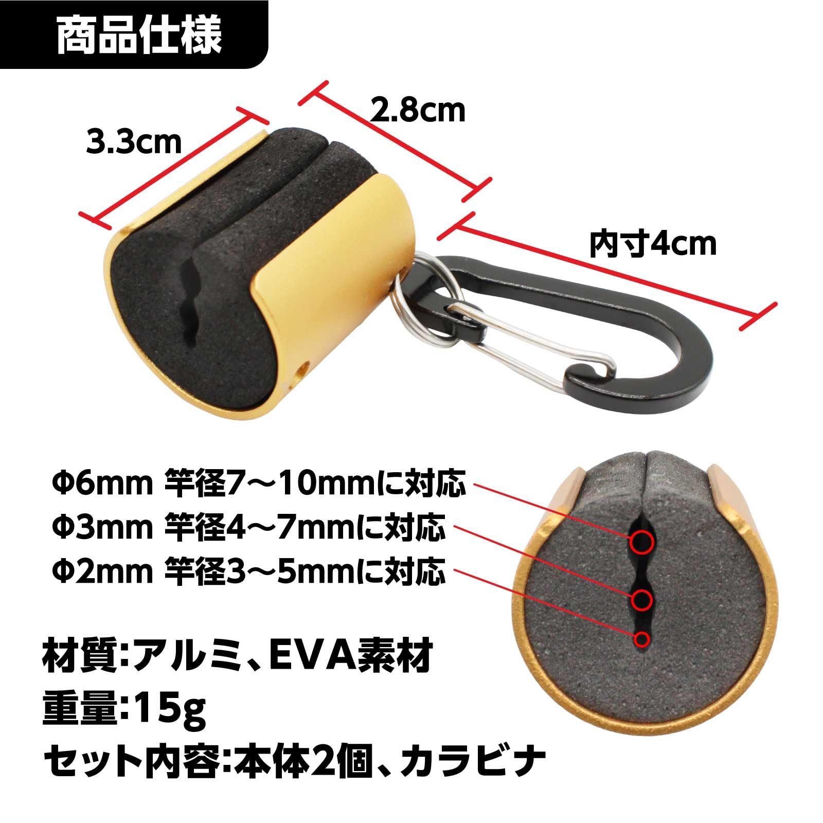 Amazon | Funriche ロッドホルダー 釣り竿 ホルダー ロッド クリップ