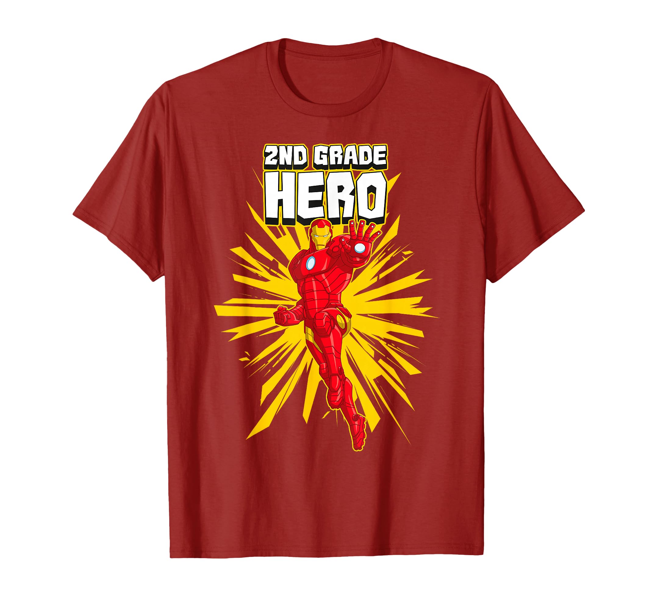 T-shirt Marvel Iron Man Hero School confortable et résistant pour l'école - 2