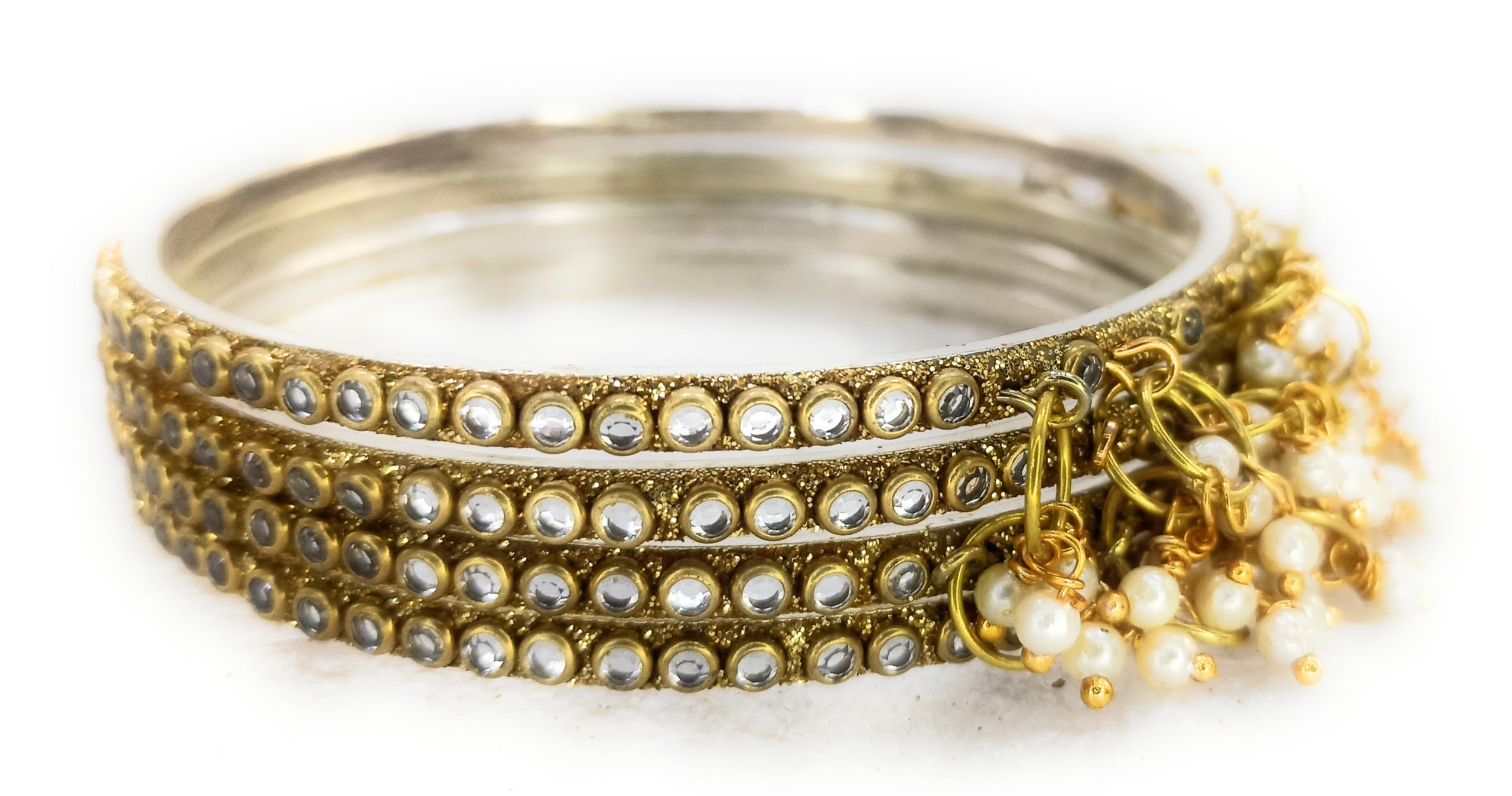 See full amazon price history chart for SBS, Designer Brass Base Metal Bangles set of 04 for Women and Girls, Filler bangles for Bridal Chuda and Festive Bangles set (Silver Round Kundan with Loreal Beads Latkan, 2.4) SBS, Designer Brass Base Metal Bangles set of 04 for Women and Girls, Filler bangles for Bridal Chuda and Festive Bangles set (Silver Round Kundan with Loreal Beads Latkan, 2.4) (B0CQG7QHY1) Amazon Price History, Amazon Price Tracker