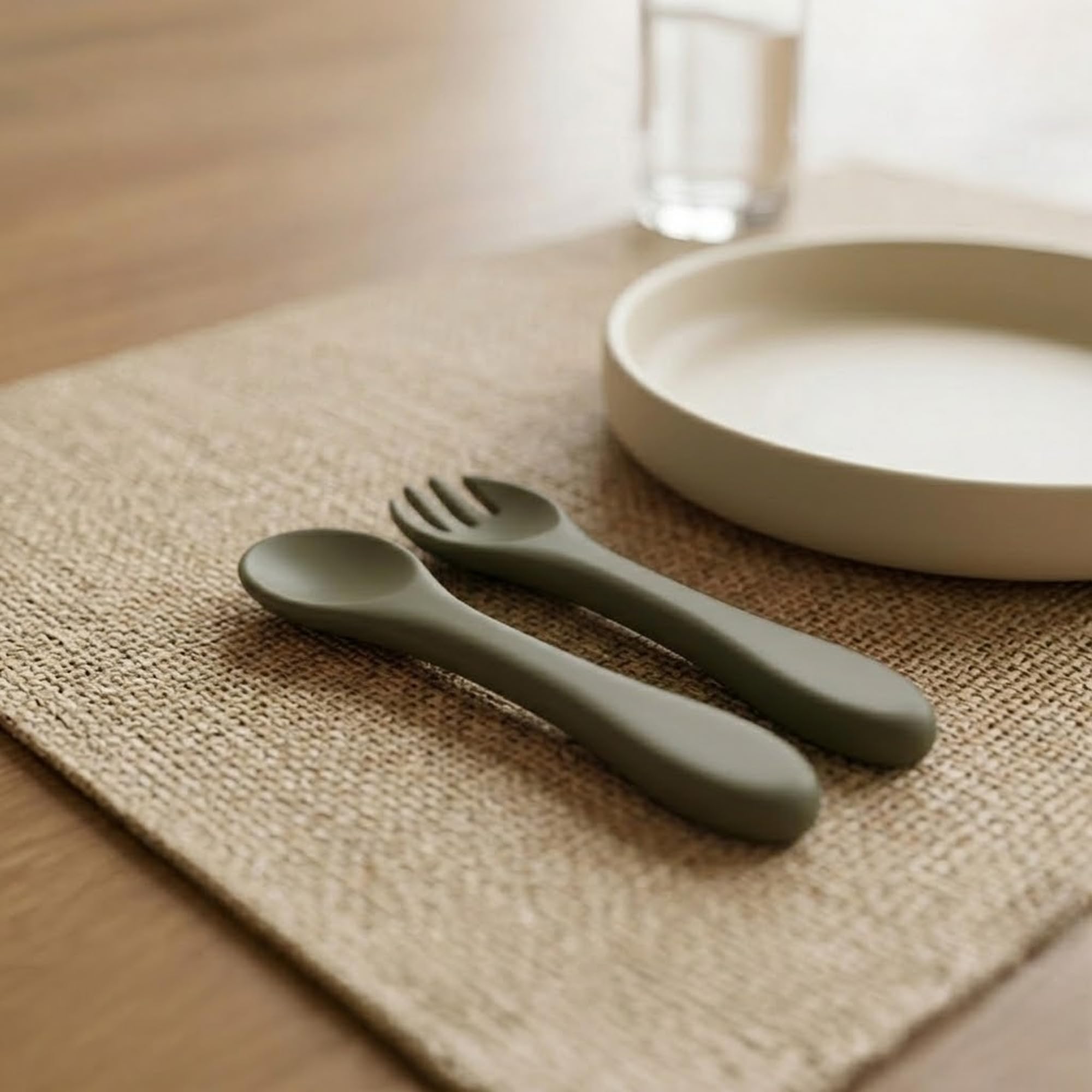 Tinsy Baby Silicone Spoon Set – Soft, Flexible & Safe for Newborns and Toddlers, Green-image-9