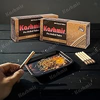 Vista 5 de Kashmir Tubos de cigarrillos – 200 unidades tamaño King – Tubos sin blanquear tamaño King 3.307 in con filtro de estrella – Desprendimiento suave