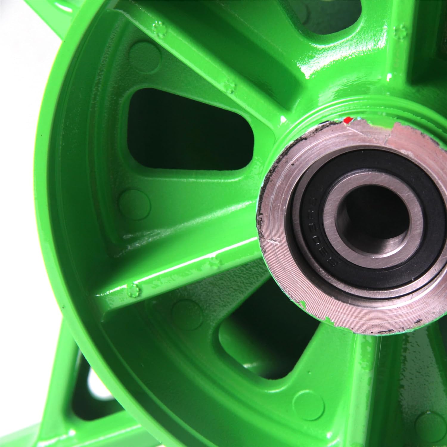 Green Rear Wheel Rim Compatible with Kawasaki Z900 ABS include 2017-2024, Z900 SE 2022-2023, Bearing include, Motorcycle Replacement Accessories Parts