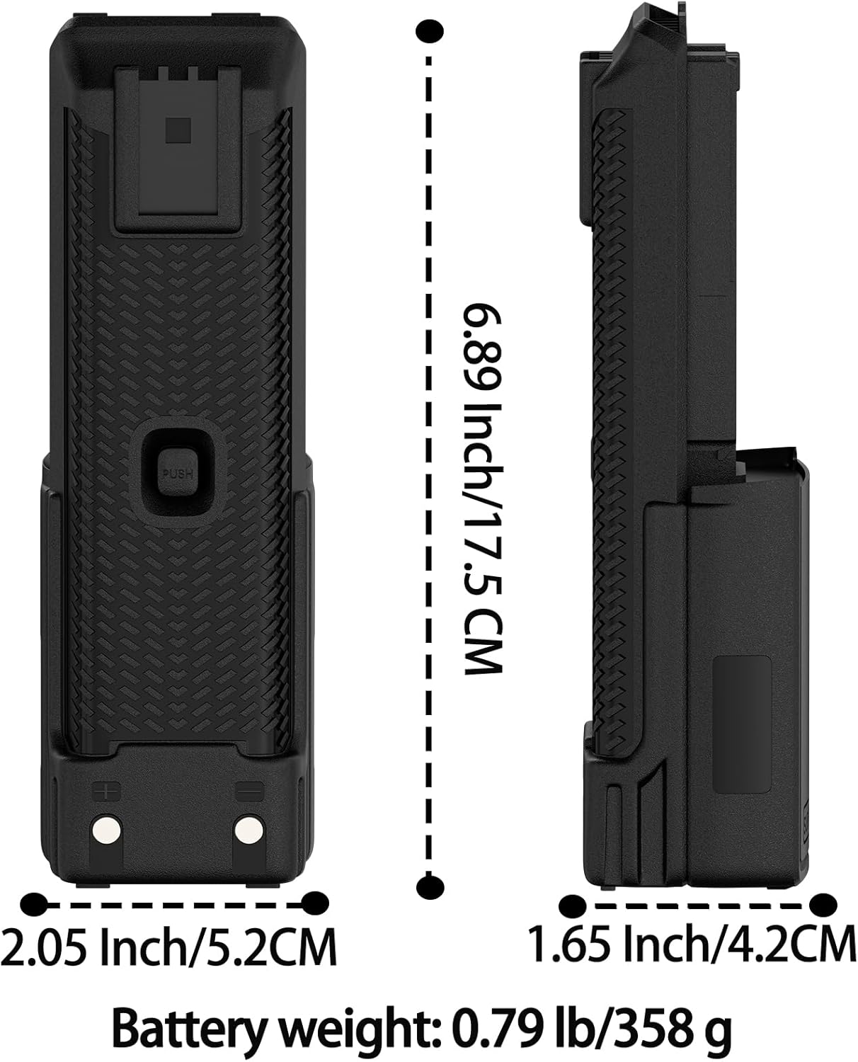 UV-K5 Radio 10000mAh Battery Type-C 2025 New Version Extended Battery Compatible with UV-K58,UV-K5(8), UVK6,UV-K6 Two Way Radio Walkie Talkie Accessories