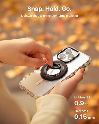 Miniatura 7 de Andobil - Agarre magnético para teléfono MagSafe protección contra caídas fuerte soporte magnético para anillo de teléfono compatible con accesorios