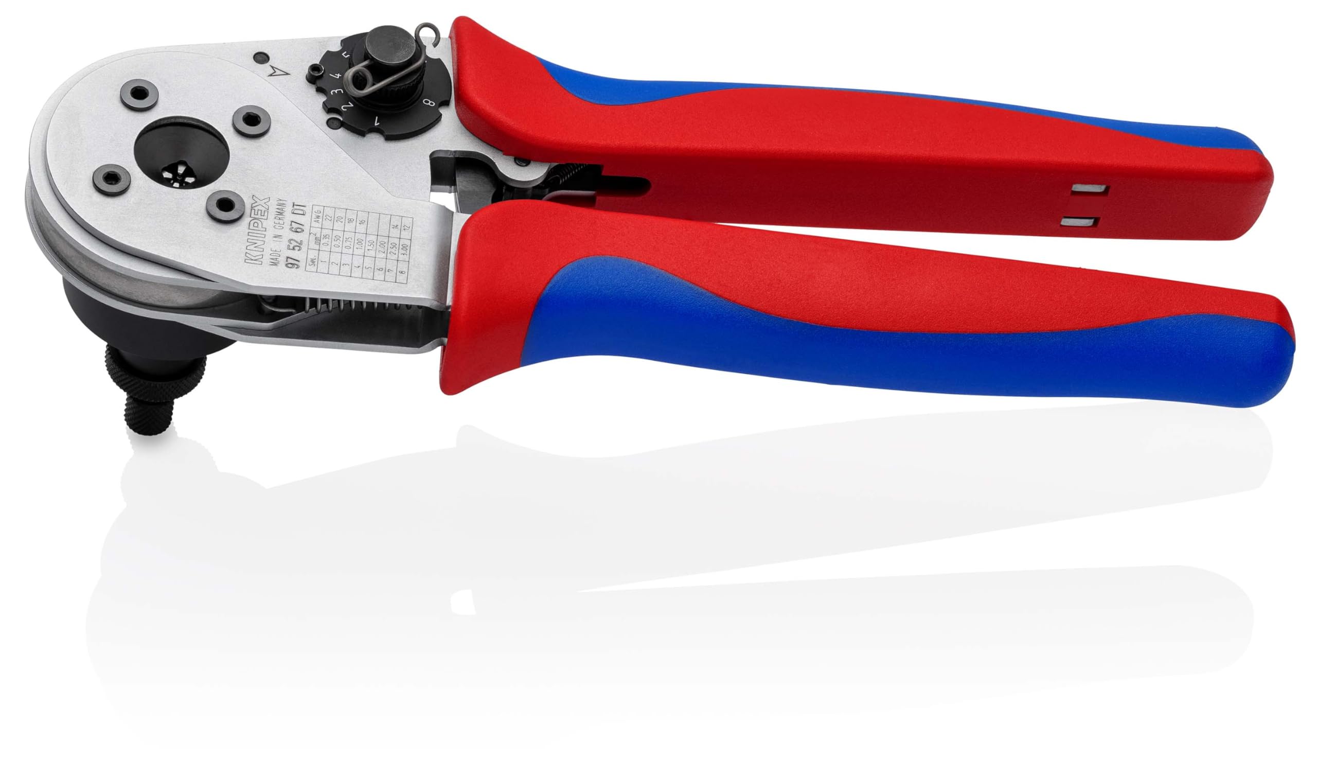 KNIPEX Four-Mandrel Crimping Pliers for Deutsch Contacts 230 mm, 97 52 67 DT