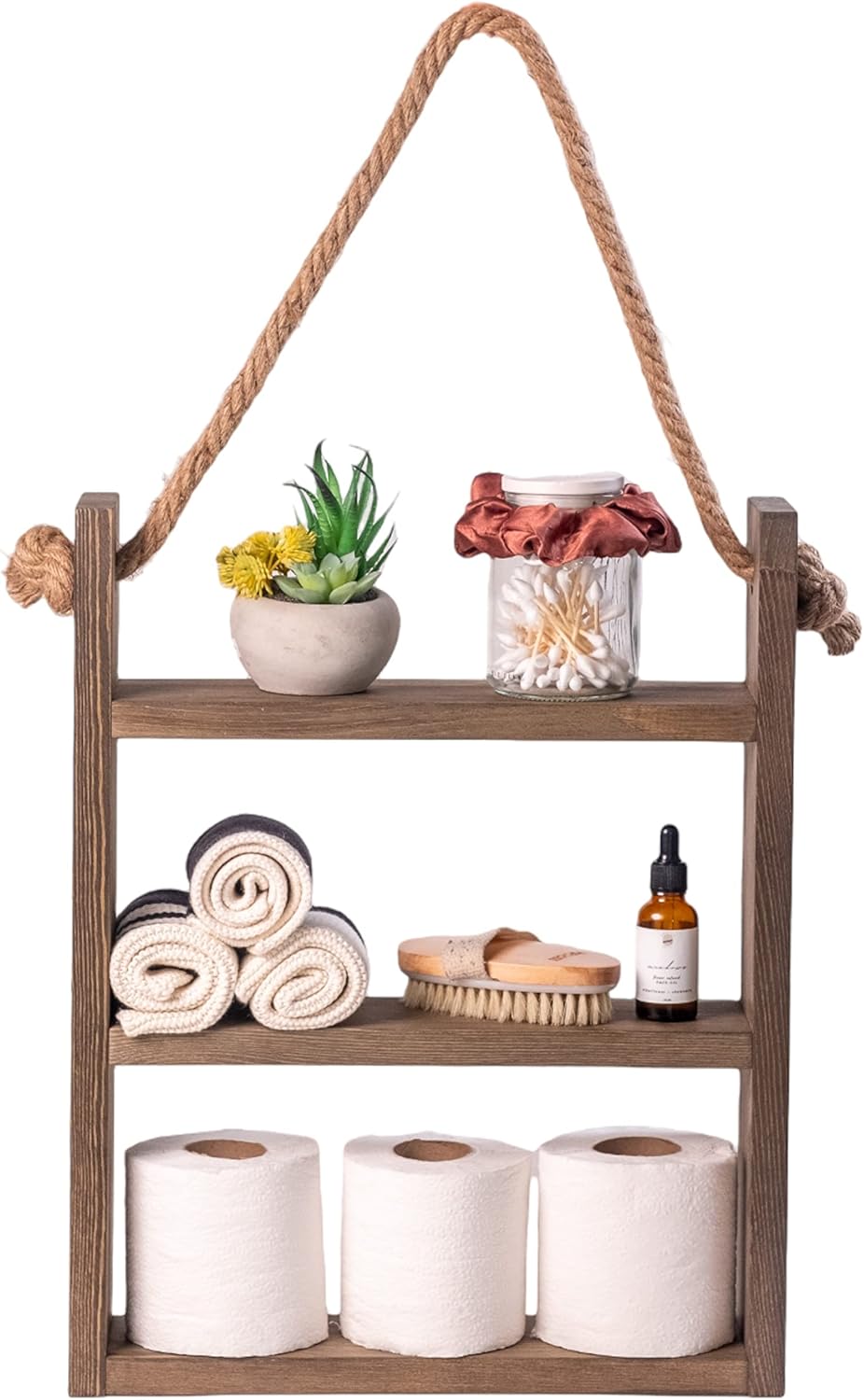 Farmhouse Bathroom Shelf Decor, Bathroom Organizer, Bathroom Decor