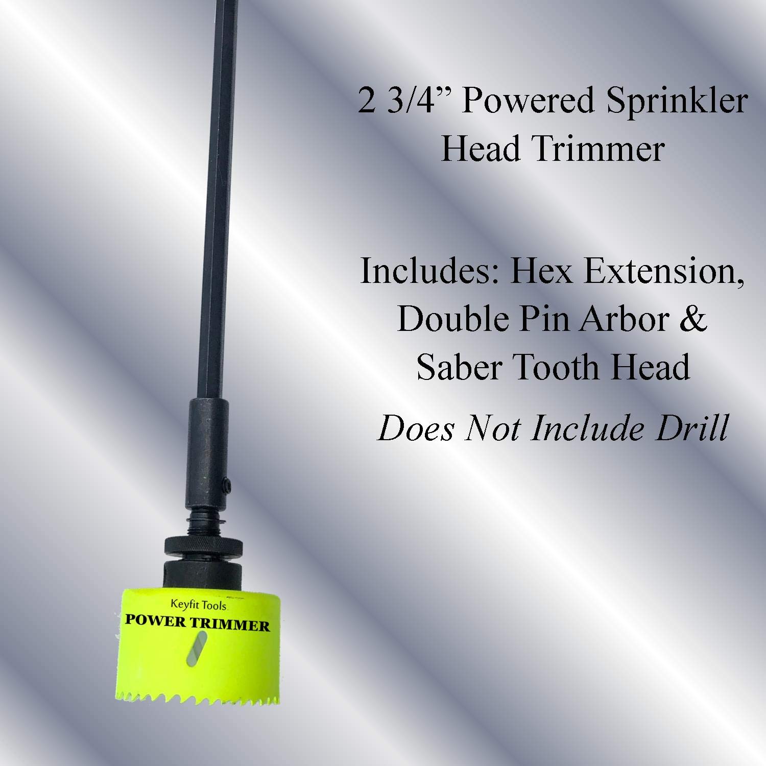 Keyfit Tools Power Sprinkler Head Trimmer 2 3/4 Inch Diameter Trim Your