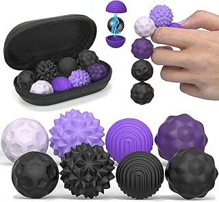Afufu Magnetic Balls Fidget Toys for Adults & Teens, Anti-Stress Sensory Toys, Silent Textured Silicone Sensory Balls, Relief Anxiety Autism Office Stocking Fillers