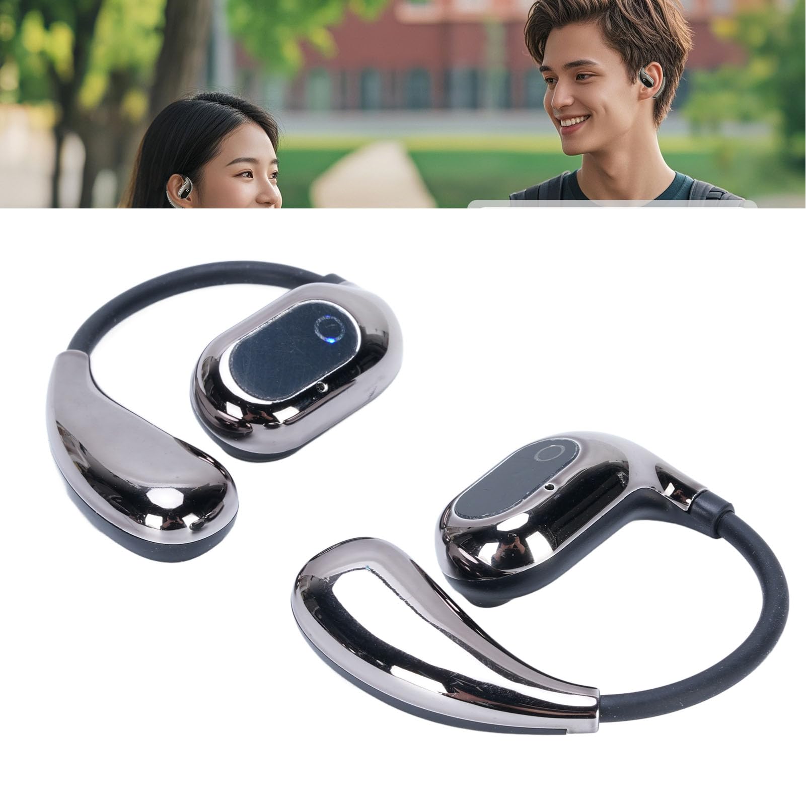 Annadue AI Language Translator Earbuds 5.0 Słuchawki Tłumacz Bezprzewodowe 138 Języki w Czasie Rzeczywistym Dwukierunkowe Tłumaczenie z kontrolą dotykową dla Nauki Podróży za granicą