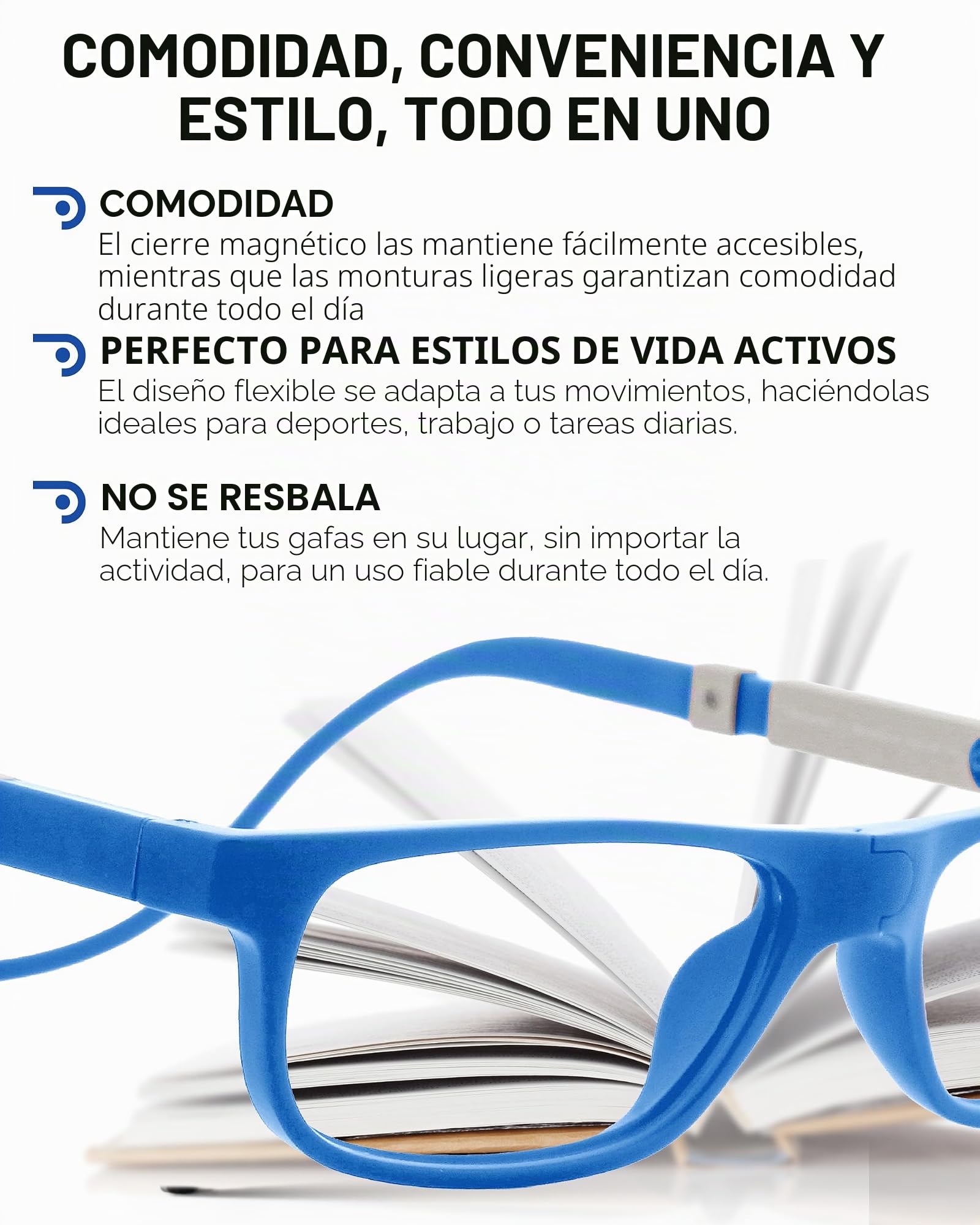 DIDINSKY Krik Gafas de Lectura Magnéticas, Filtro Luz Azul