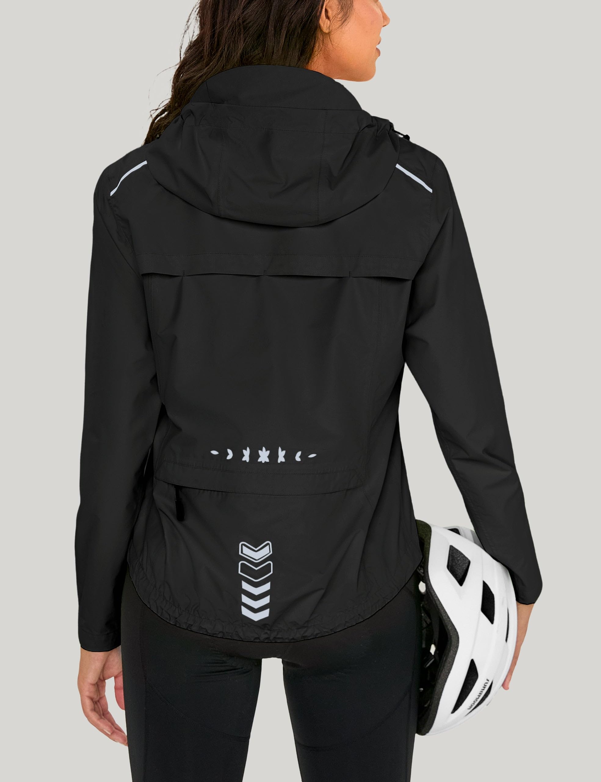 FitsT4 Sports Chaqueta de ciclismo para mujer, impermeable, chaqueta de ciclismo, transpirable, cortavientos, chaqueta ligera de verano, chaqueta para exteriores, chaqueta reflectante