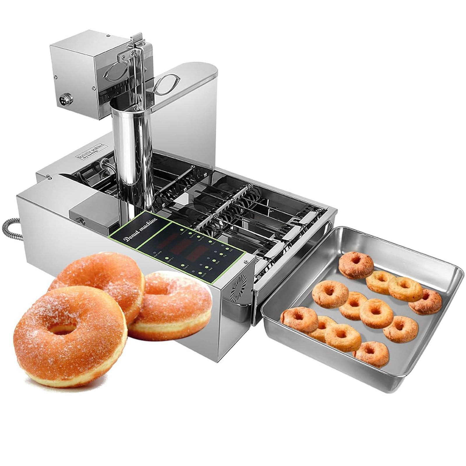 FBJAMZ Home Mini Donut Maker Machine,Compact Donut Fryer for Perfect Homemade Treats, Ideal for Parties Small Businesses