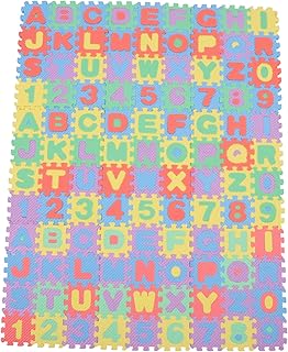 SAFIGLE 6 Conjuntos De Letras Rastejando Tapete Ao Ar Livre Telhas Quebra-Cabeça Tapete De Exercício Tapete De Espuma Para O Bebê Número Quebra-Cabeça Tapete De Chão Quebra-Cabeça Telha