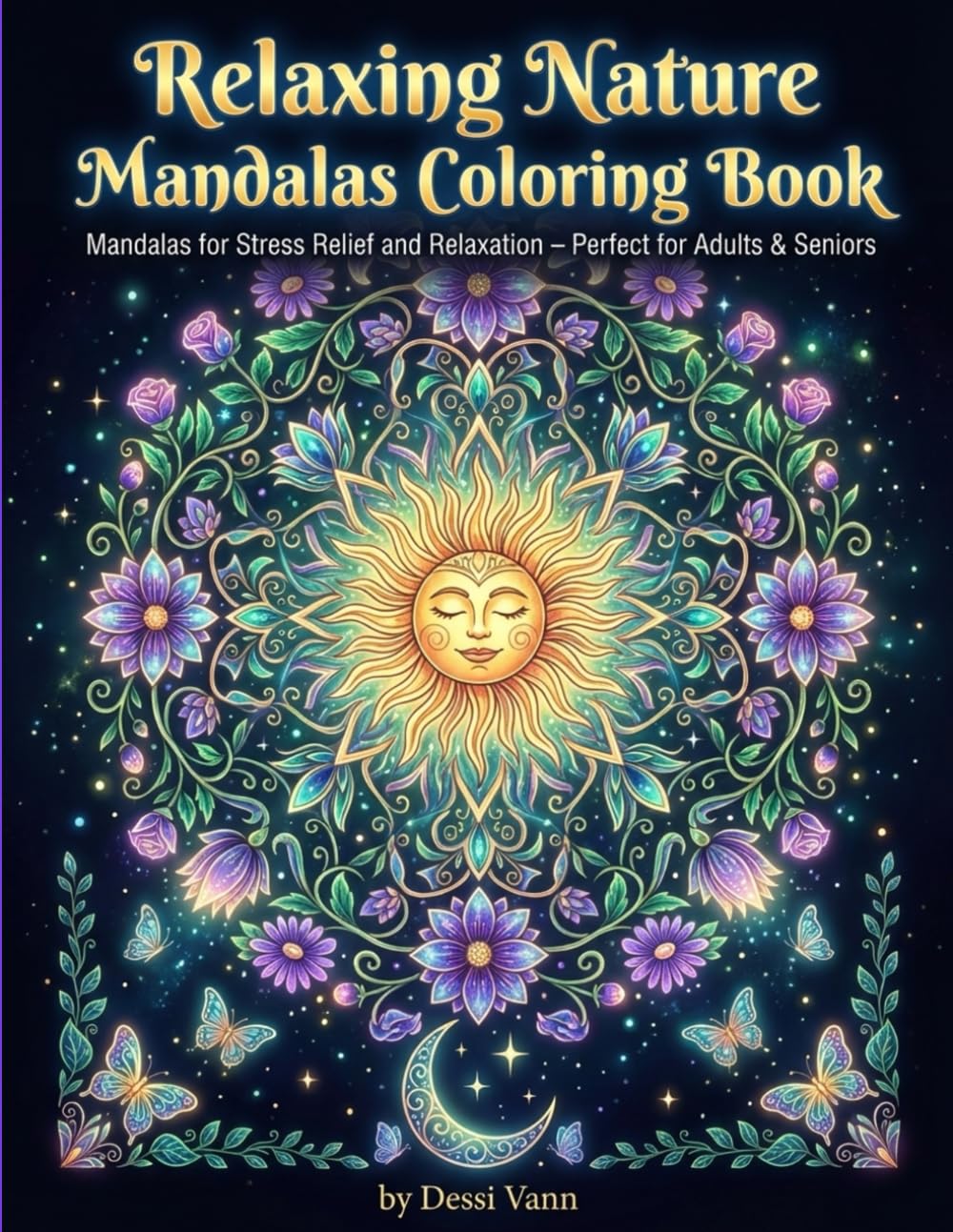 Relaxing Nature Mandala Coloring Book: Mandalas for Stress Relief and Relaxation – Perfect for Adults & Seniors
