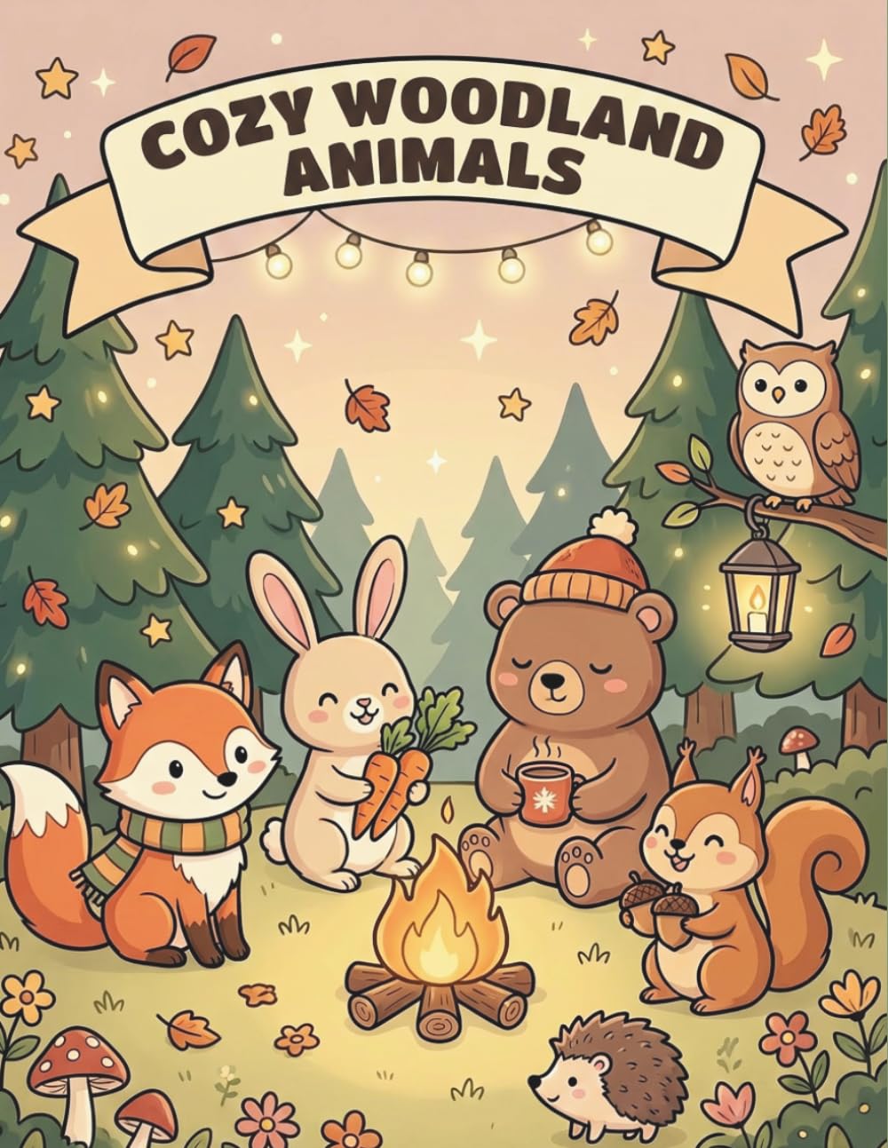 Cozy Woodland Animals Coloring Book for Toddlers Ages 2–6: Cute Forest Friends, Simple Bold Designs & Easy Coloring Pages for Preschool Kids and Little Hands