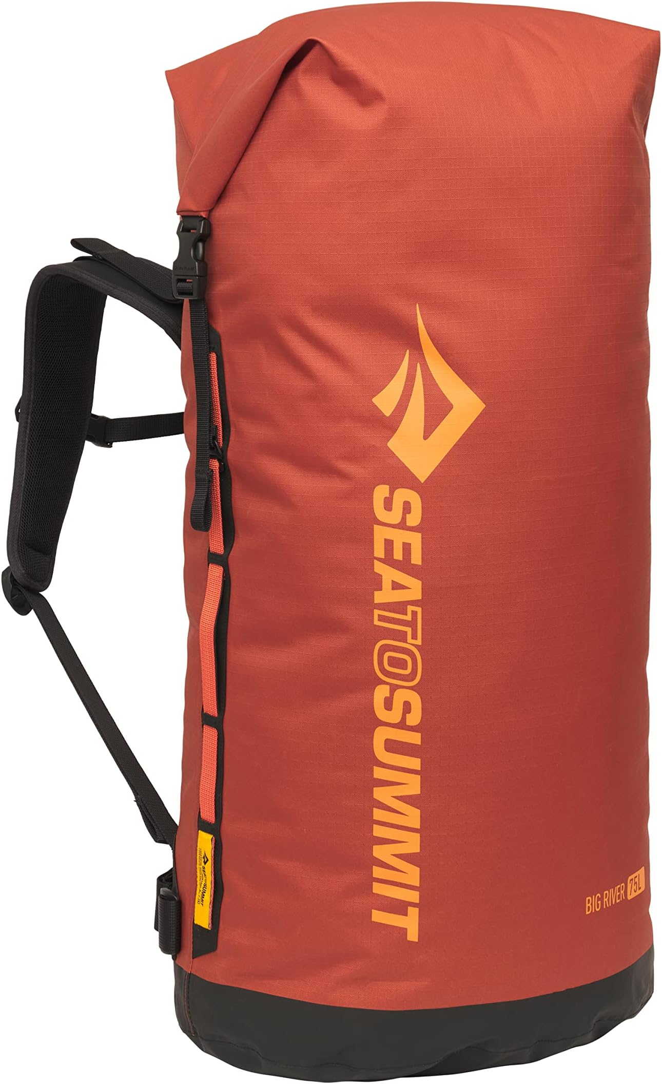 Big River Dry Backpack with Adjustable Harness, 75 Liter, Picante Red