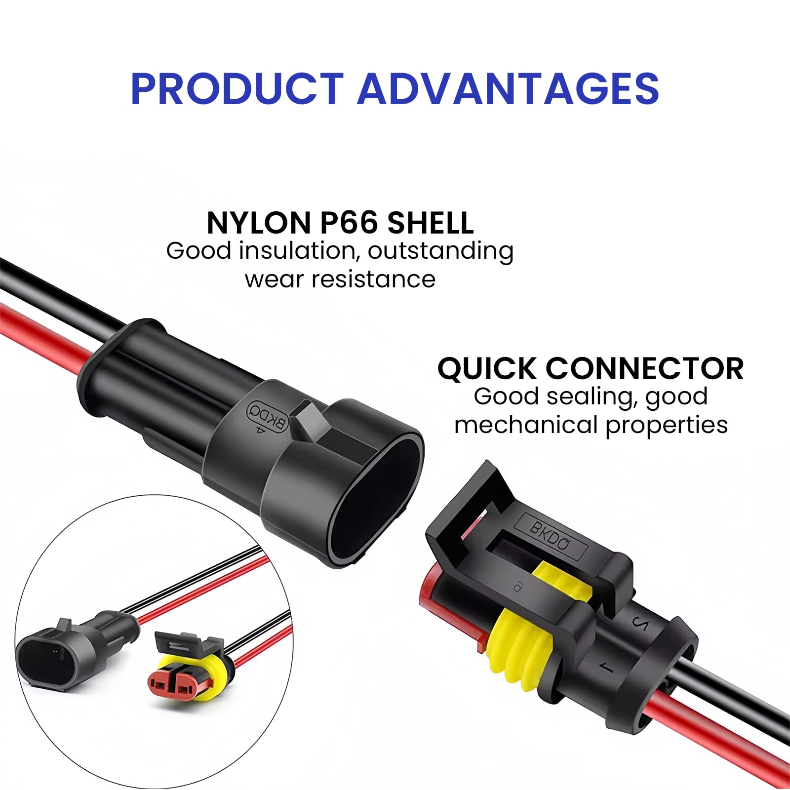 Kit di connettori per cavi auto impermeabili, 352 pezzi + pinza crimpatrice, kit di connettori per auto, connettori per cavi auto da 1/2/3/4/5/6 poli