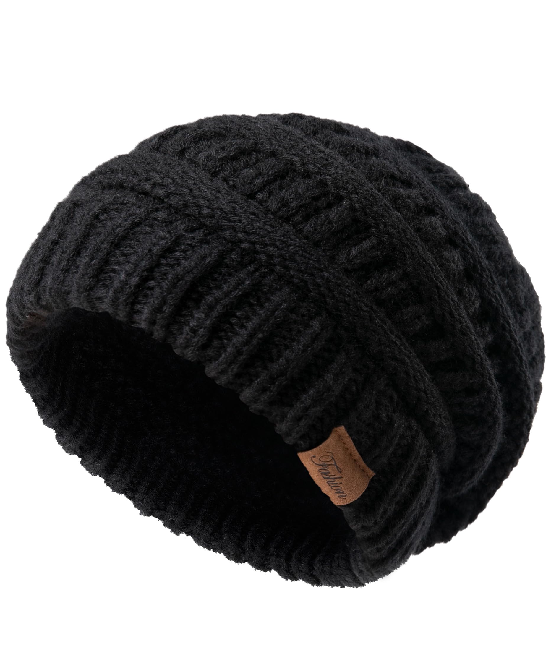 Pleneal Beanie Hat for Women — Slouchy Hats, Winter Warm Chunky Soft Warm Cable Skull Cap Beanies