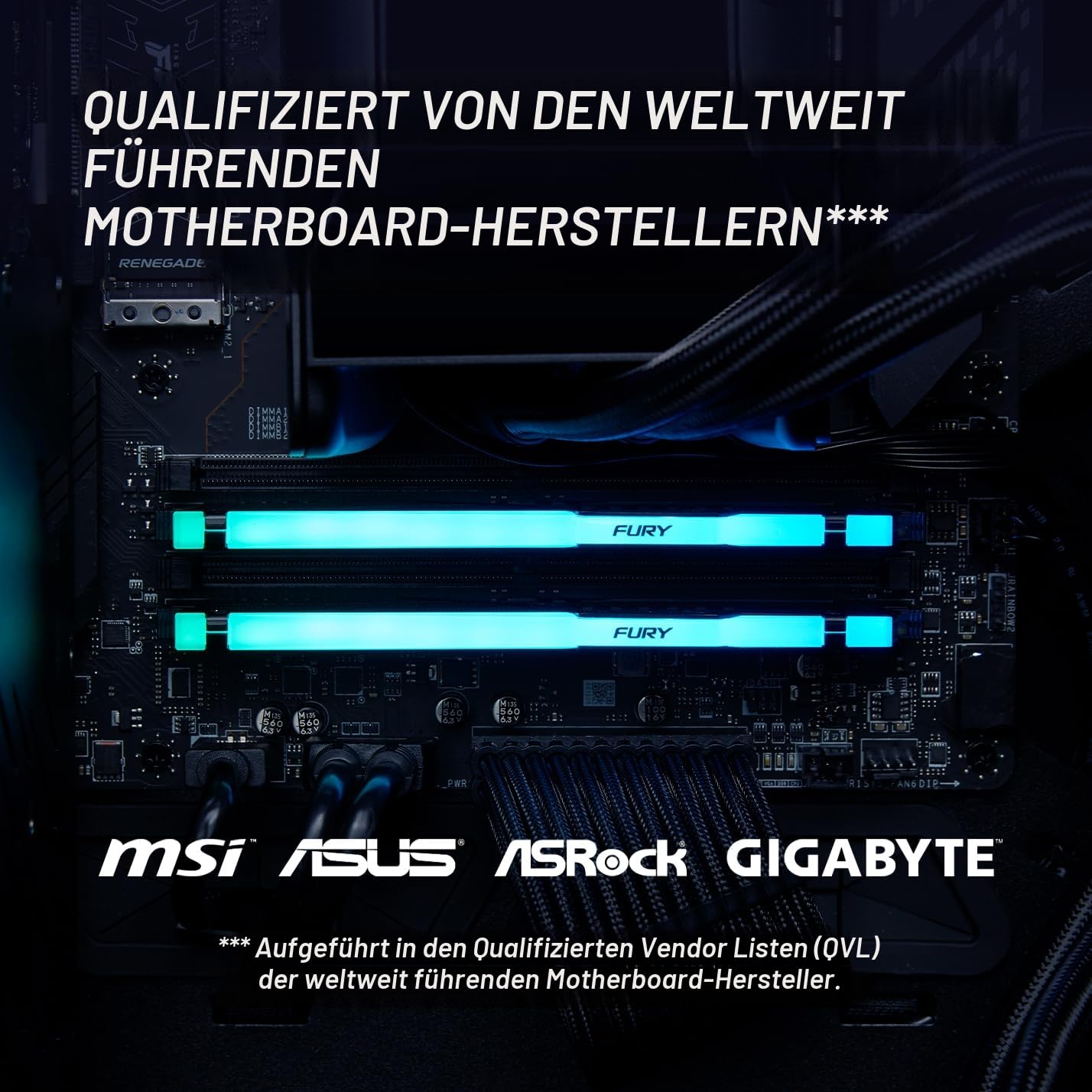 Kingston FURY Beast Schwarz RGB EXPO 32GB 6000MT/s DDR5 CL30 DIMM Desktop Gaming Speicher Kit mit 2 - KF560C30BBEAK2-32
