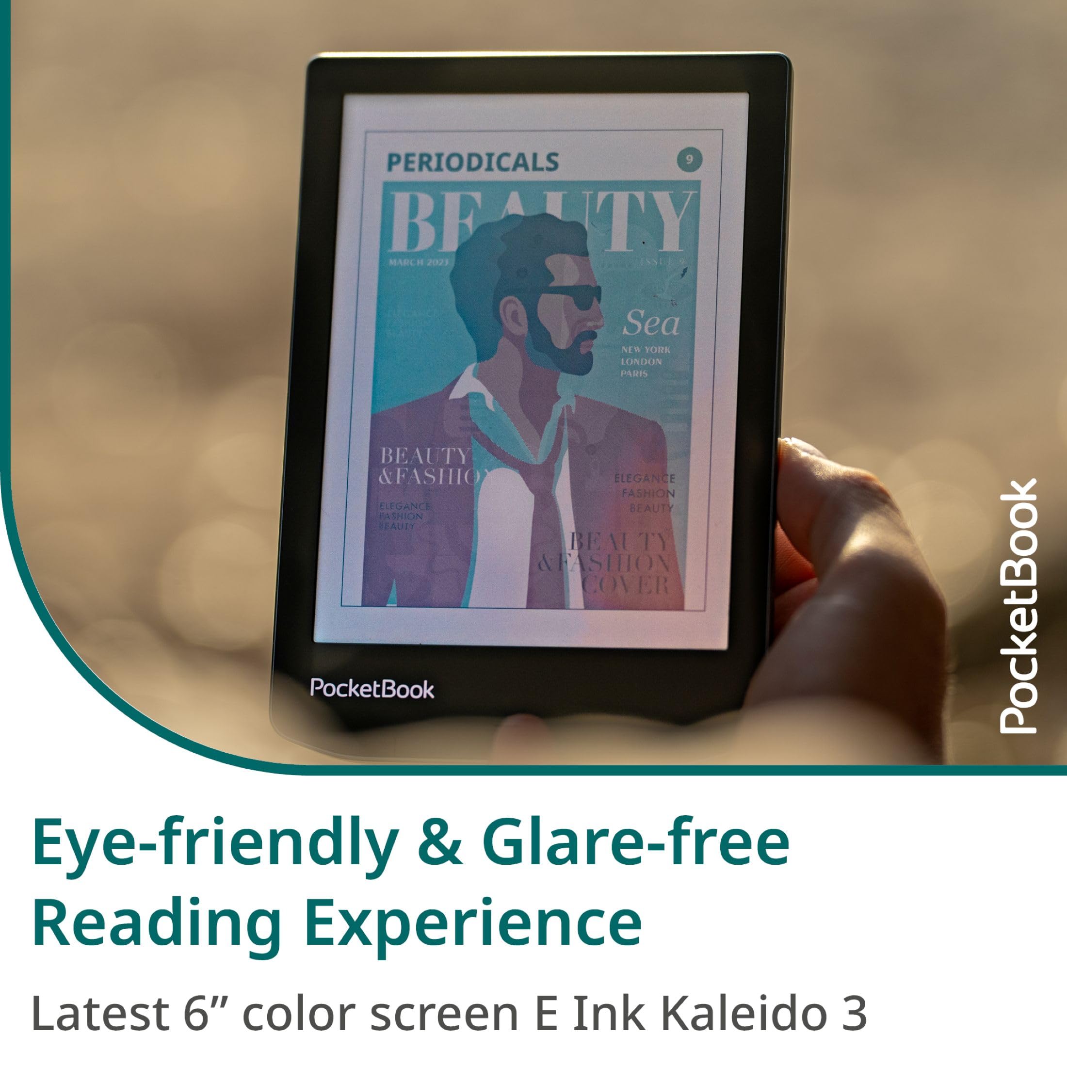 PocketBook Verse Pro Color E-Reader 6" Táctil ?Lector Ebooks Resistente al Agua Audio Libros Azul