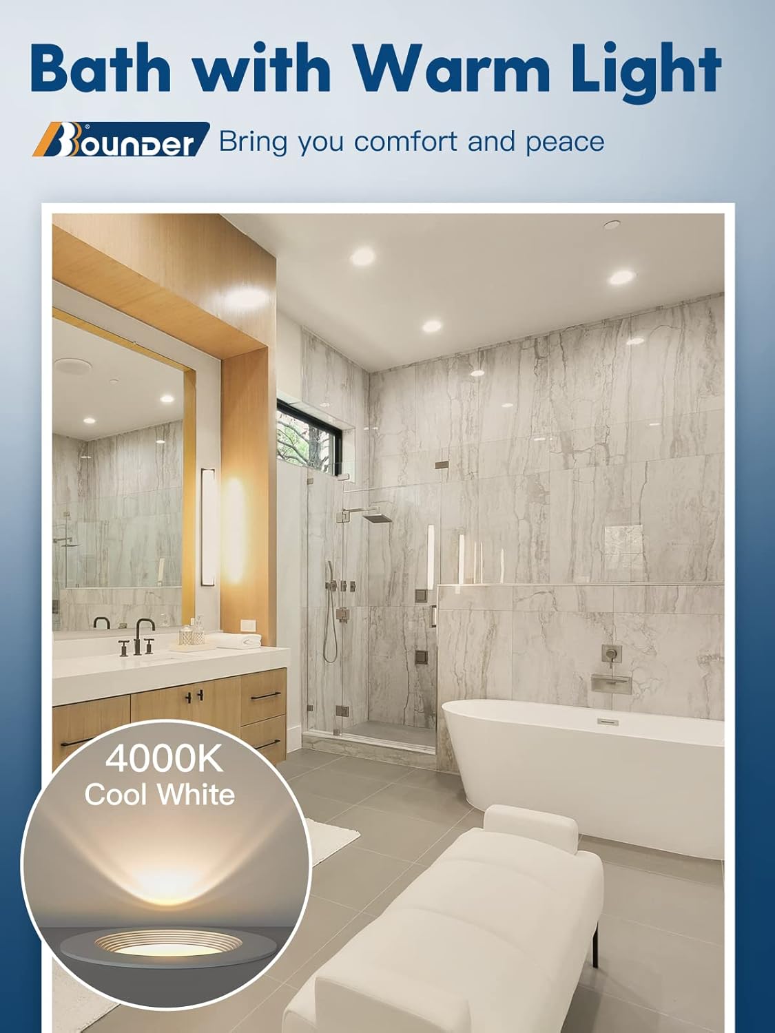 Get Special Price Bbounder Lighting 12 Pack 5/6 Inch LED Recessed Downlight, Baffle Trim, Dimmable, 12.5W=100W, 4000K Cool White, 950 LM, Damp Rated, Simple Retrofit Installation - UL No Flicker Weekly Top Sale Bbounder Lighting 12 Pack 5/6 Inch LED Recessed Downlight, Baffle Trim, Dimmable, 12.5W=100W, 4000K Cool White, 950 LM, Damp Rated, Simple Retrofit Installation - UL No Flicker