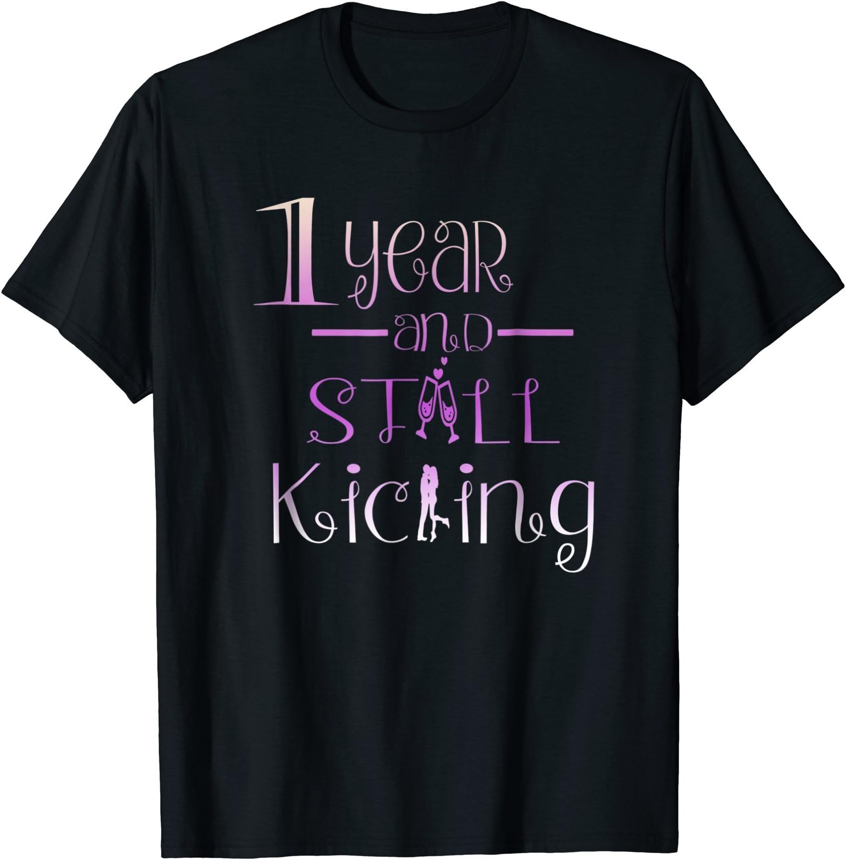 1st Year Anniversary Gift Idea for Him & Her Couples T-Shirt