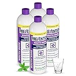 Prevention Mouth Sore Mouth Rinse, Canker Sore Treatment, Oral Pain Relief Mouthwash for Ulcers and Sores, Braces, with Hydrogen Peroxide, Alcohol-Free, Fluoride Free, 16 oz, Soothing Mint, 4 Pack