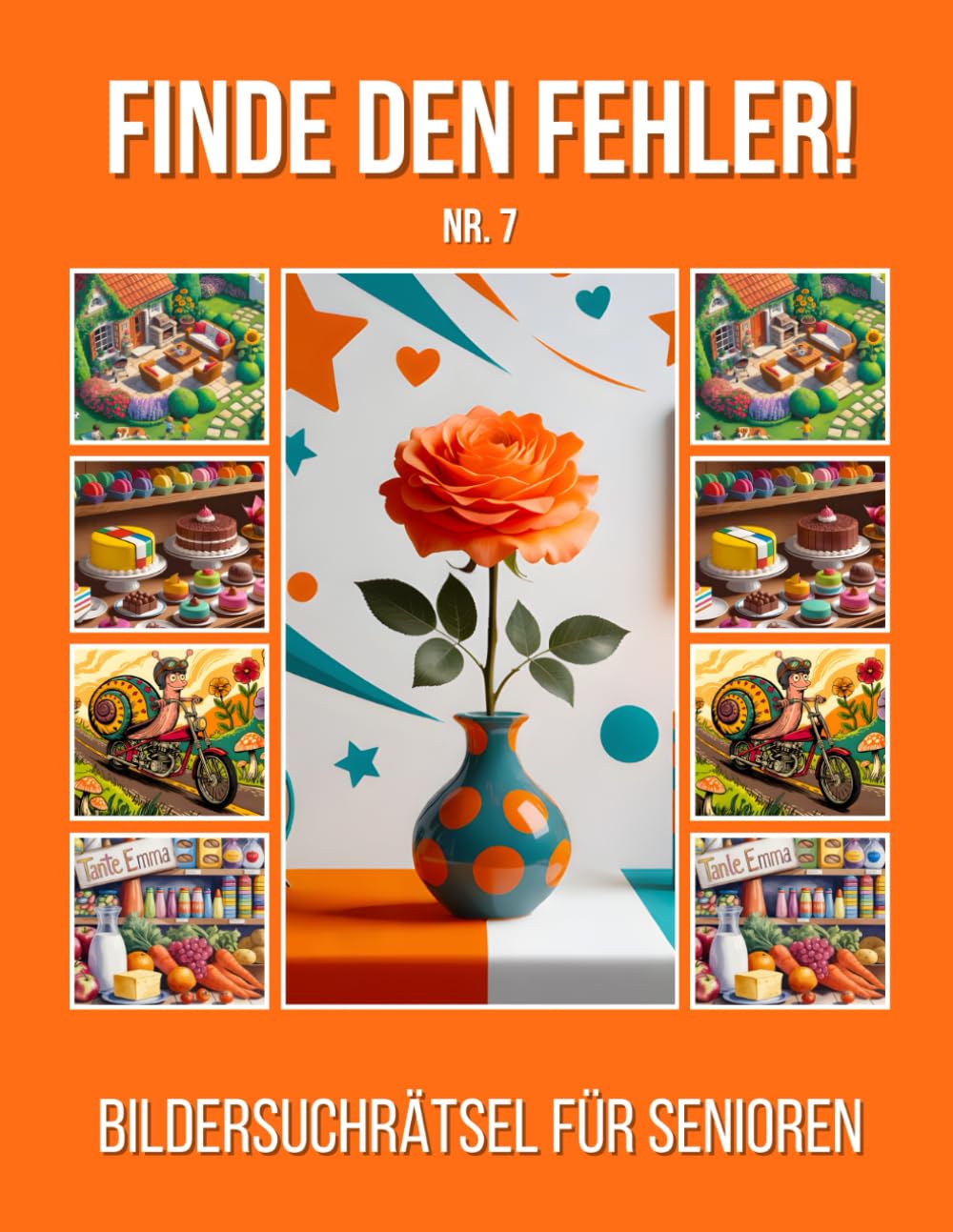Finde den Fehler!: Bildersuchrätsel für Senioren - Nr.7 - inkl. Lösungen - Grossformat