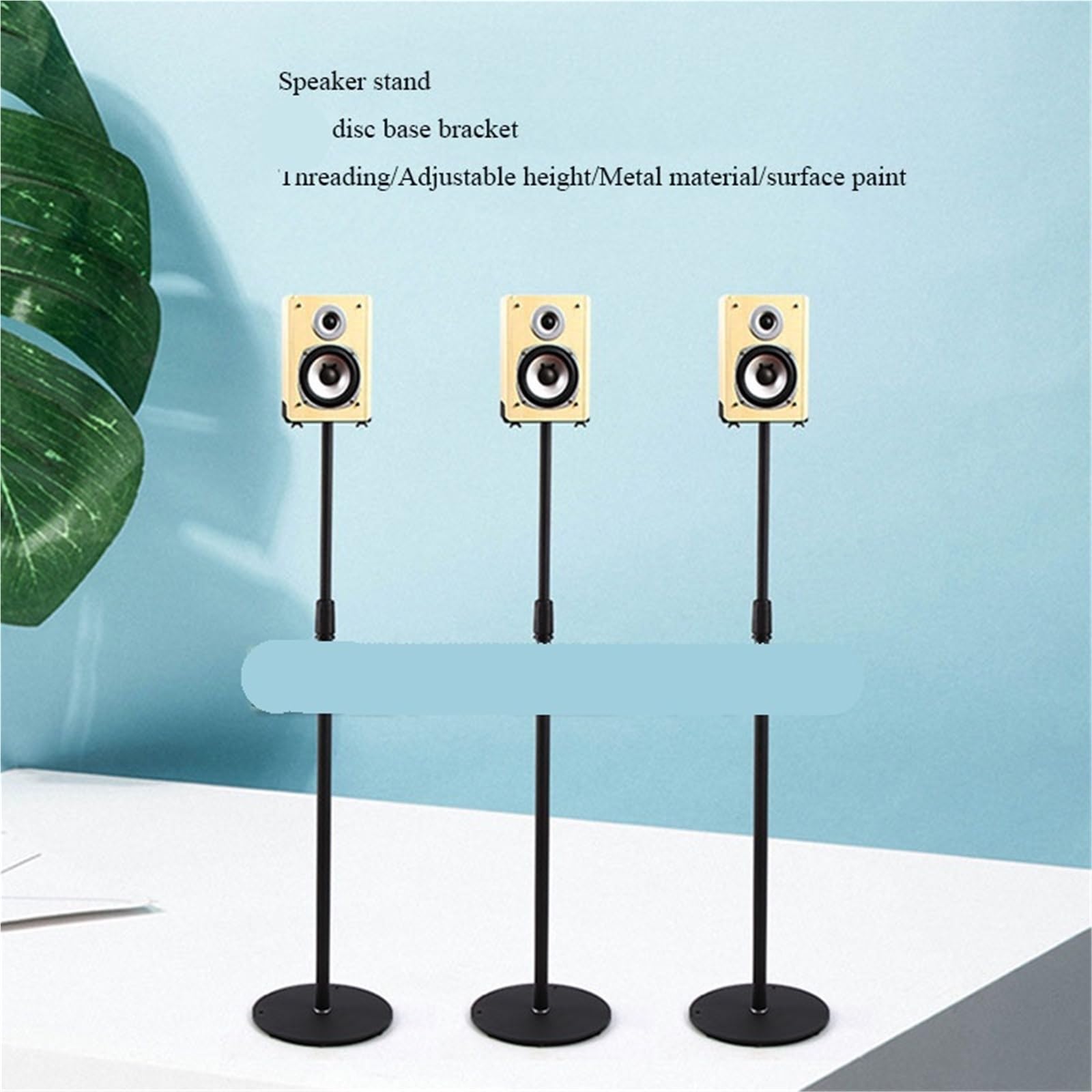 Supporto per diffusore da pavimento Supporto for altoparlante regolabile da 75-140 cm pavimento universale Cornice surround Staffa for Home Theater