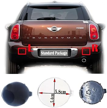 Rear Tow Cover for 11-16 Mini R60 Countryman R61 Paceman Fit One Cooper S SD D 1.6 2.0 ALL4 SUV 2011 2012 2013 2014 2015 2016 Bumper Towing Hook Eye