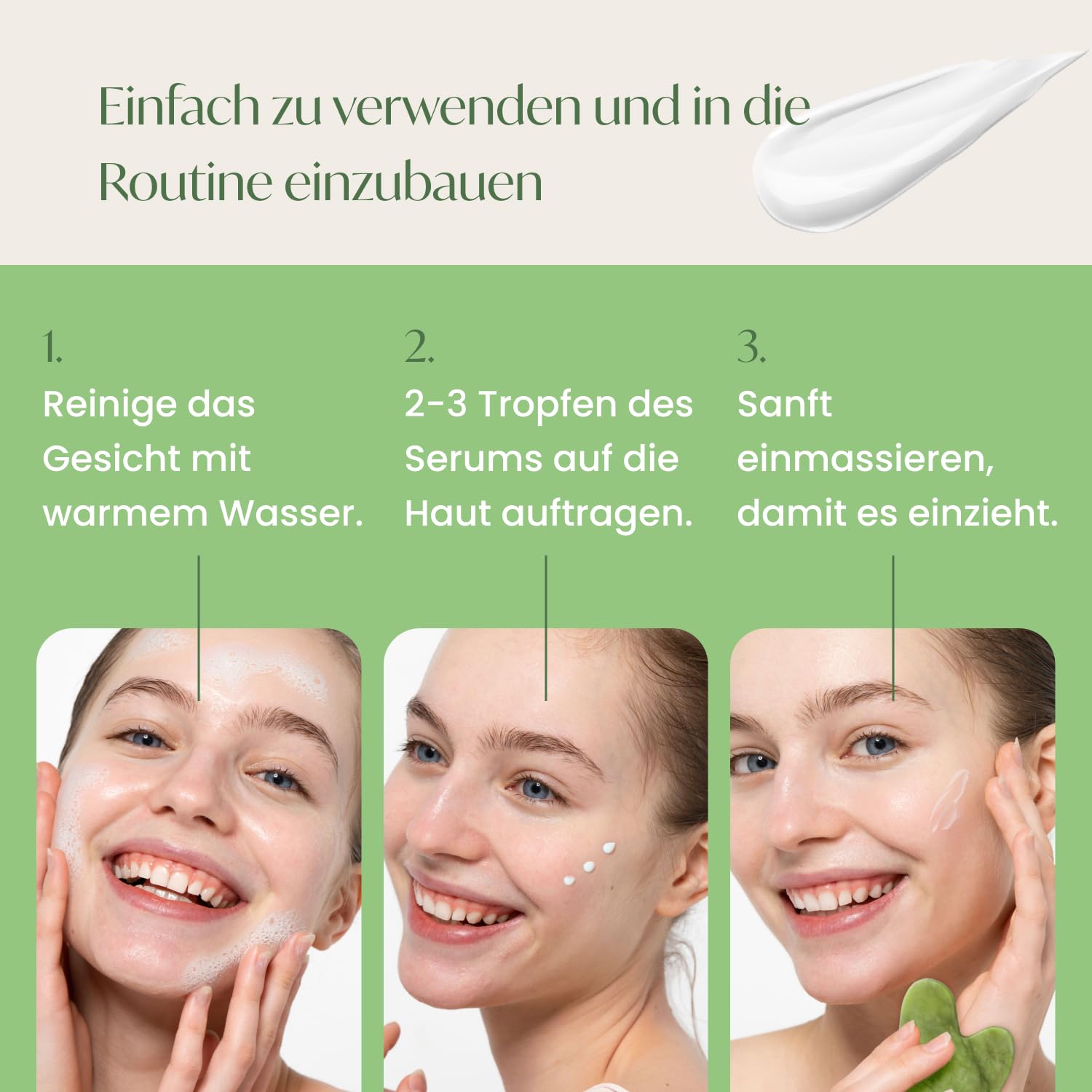 PLANTIFIQUE Rose Quartz Face Roller and Rose Quartz Gua Sha Set and Jojoba Oil & Hyaluronic Acid Face Serum for Gua Sha Massage with Vitamin C, E Niacinamide
