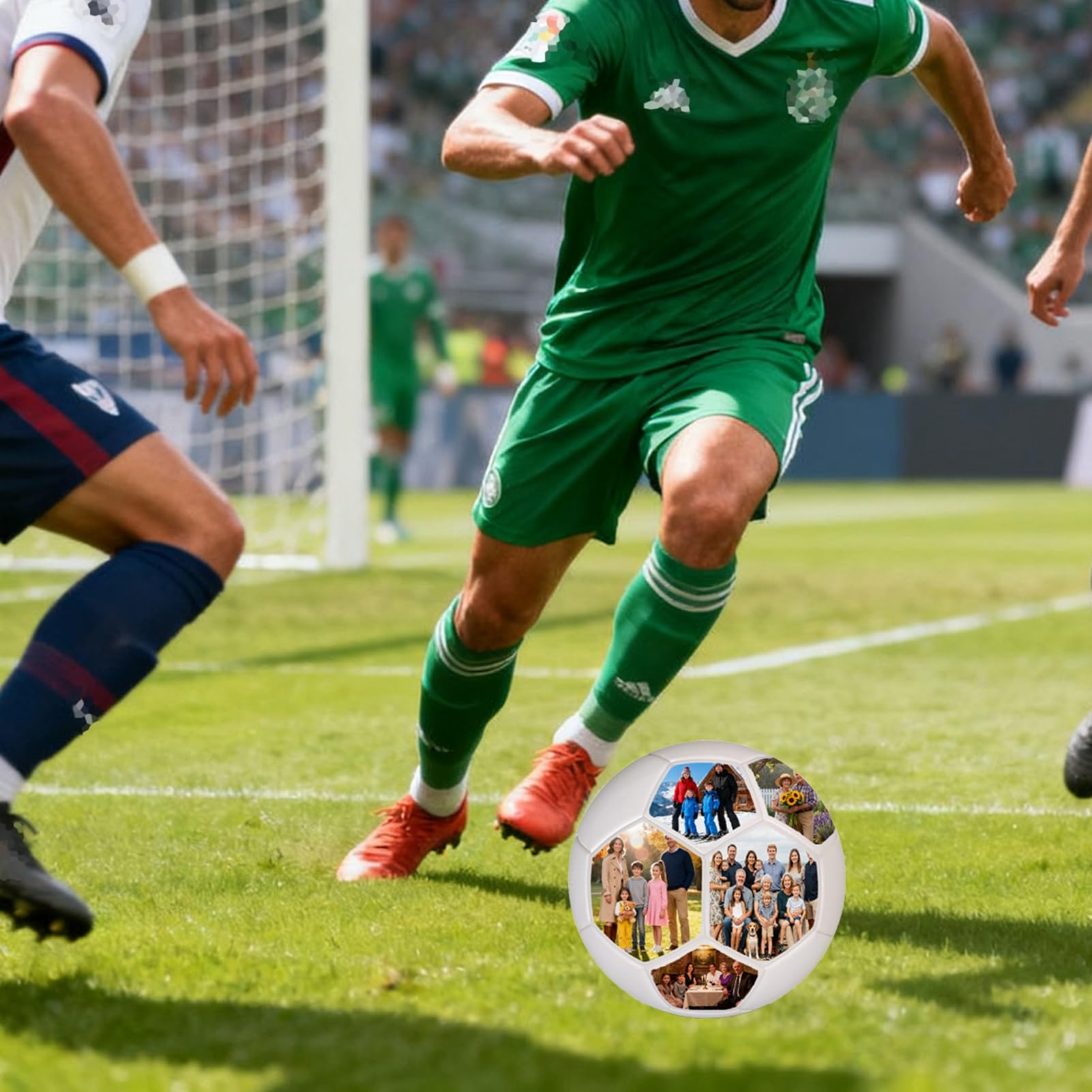 Tallas Oficiales 4 para Exteriores Equipamiento para Balones De Fútbol, Personalizado Tallas 5 Regalos De Balón De Fútbol con 31 Fotos Y Texto, Deportes Fútbol De Ocio(Sizes-4)