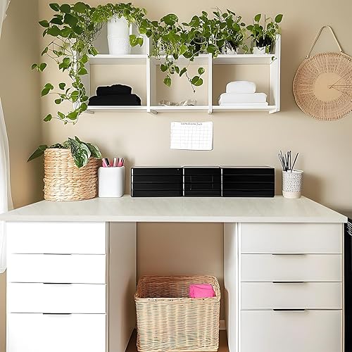 Miniatura 139 de Kaboon Mesa universal de 45.67 x 23.62 pulgadas, escritorio sólido de una pieza, encimera de melamina reversible, escritorios dobles, escritorio en