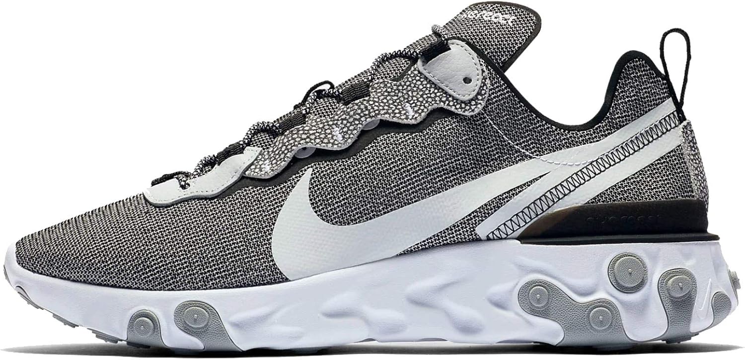 nike react element 55 trainer white / platinum wolf grey