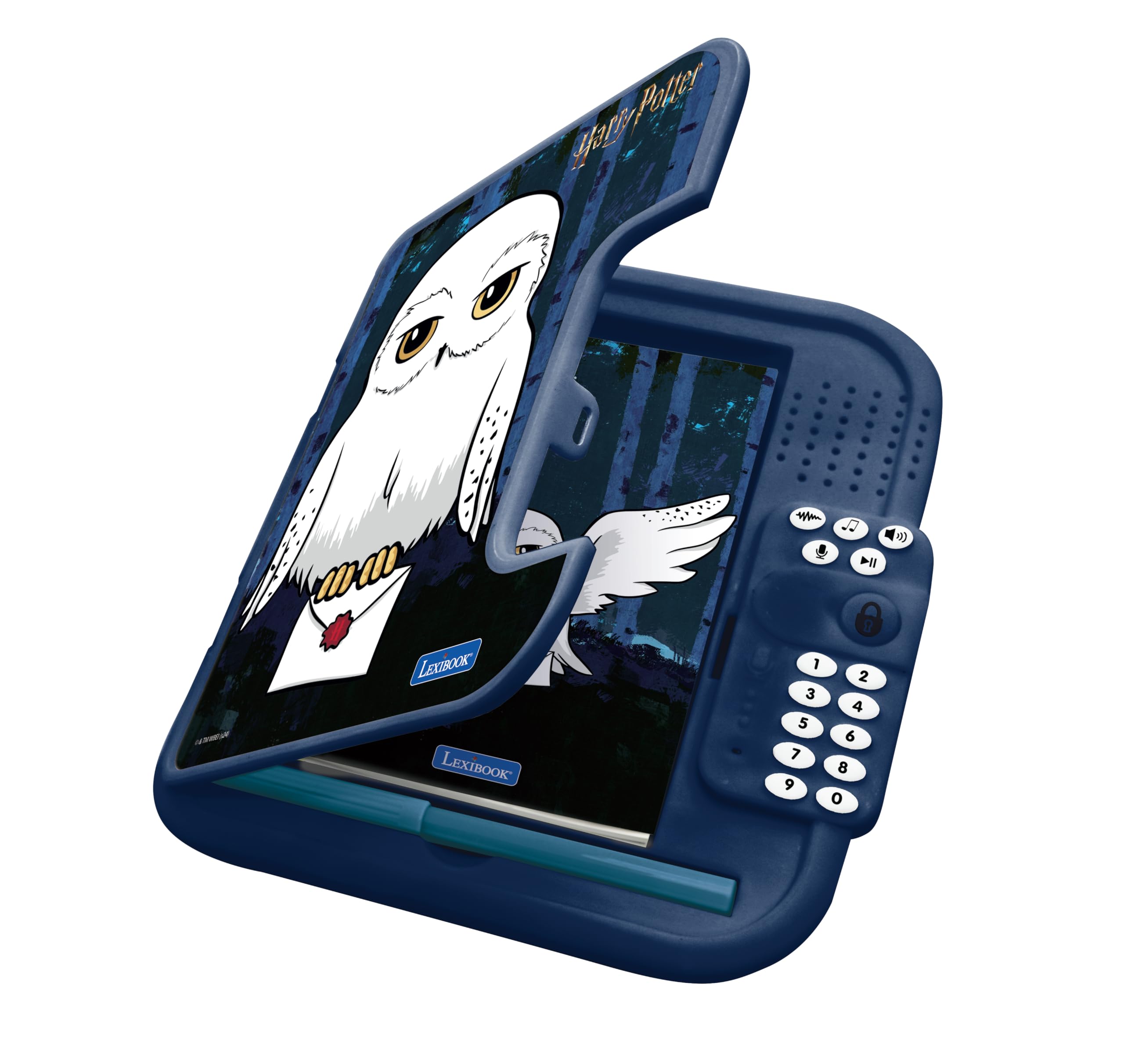 Lexibook, Harry Potter, elektroniczny pamiętnik Hedwig z długopisem i notatnikiem w zestawie, interaktywny, hasło, zabawne funkcje, efekty dźwiękowe, czarno-biały, SD50HP1