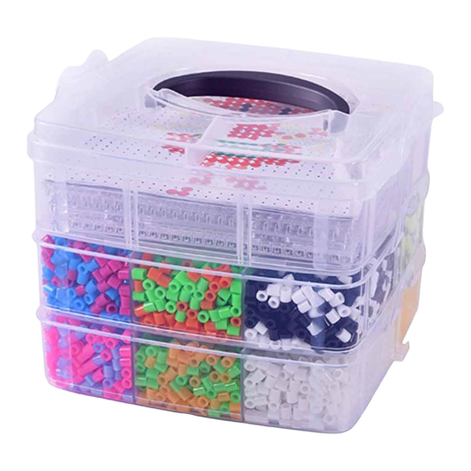 Kit de Perles à Repasser avec étui, Cadeau pour Filles et Garçons, Puzzle, Jouet, Perles à Repasser avec étui