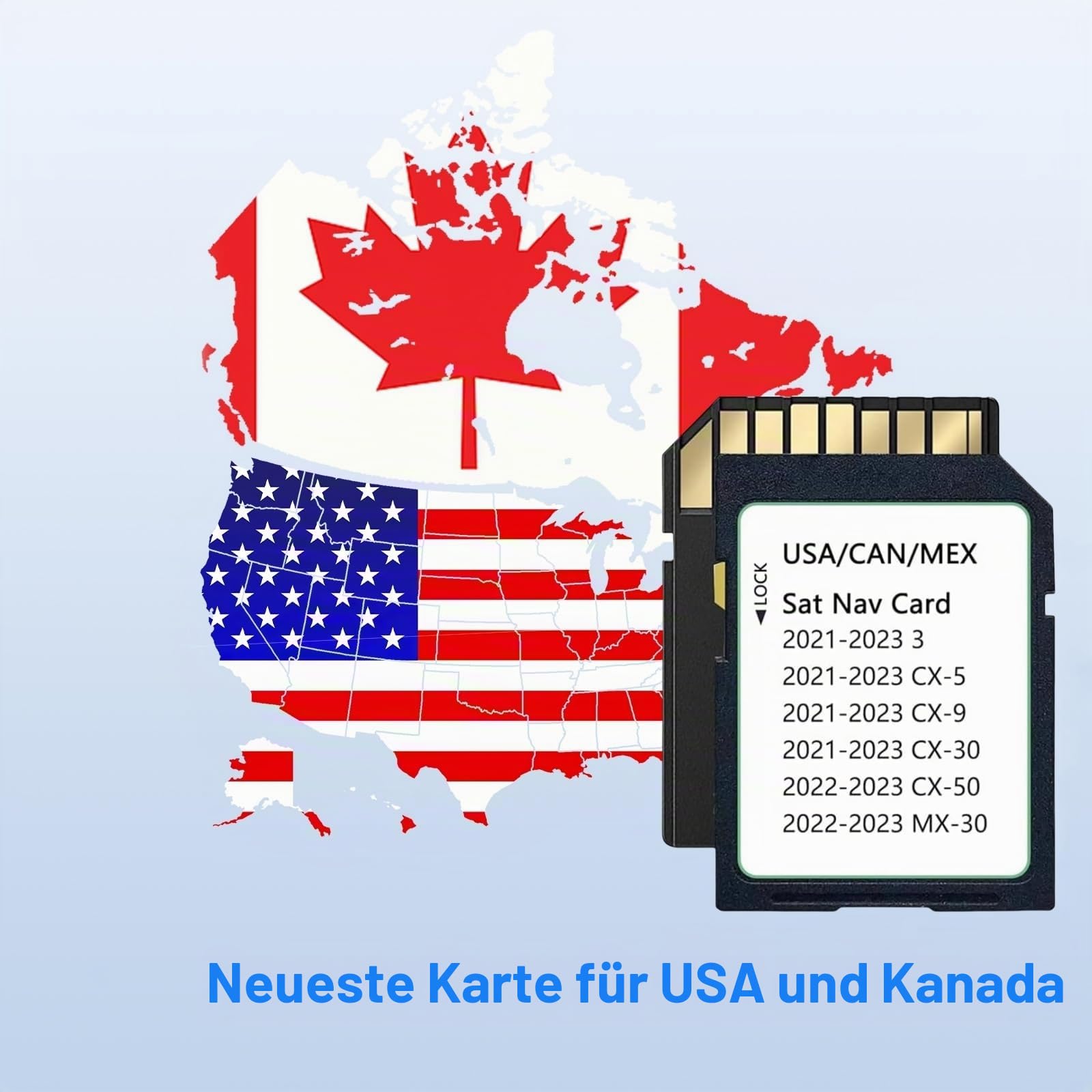2025 Upgraded Navigation SD Card Map USA/CAN/MEX Cx5/Cx9/Cx50/Cx30 2021/22/23 Mx30 2022/23