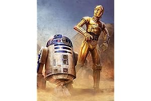 SXSJEIOU DIY Star Wars Diamond Painting For Adults Full Round C3po R2d2 Kit