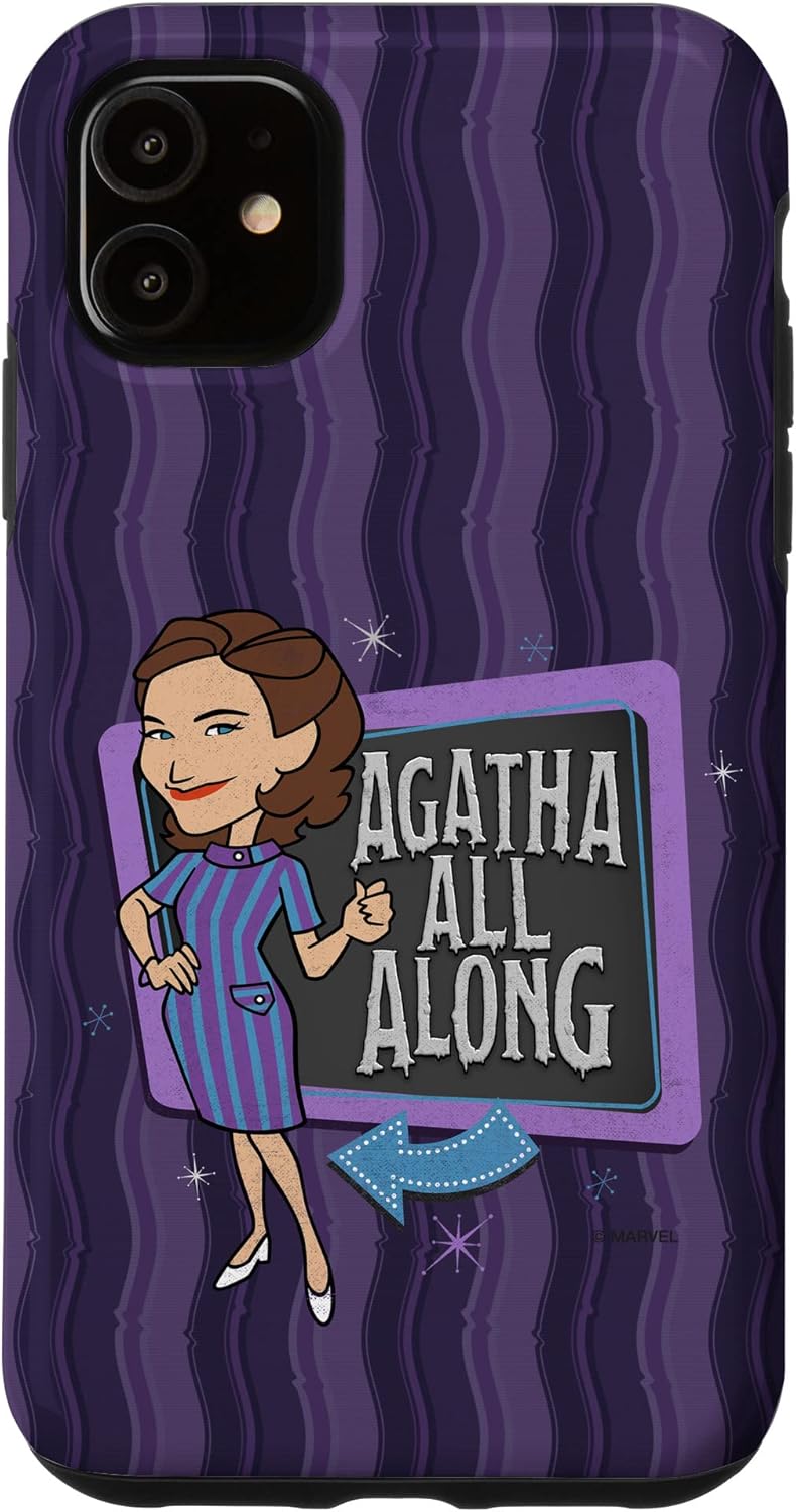 iPhone 11 Pro Marvel WandaVision Agatha All Along 60s Case