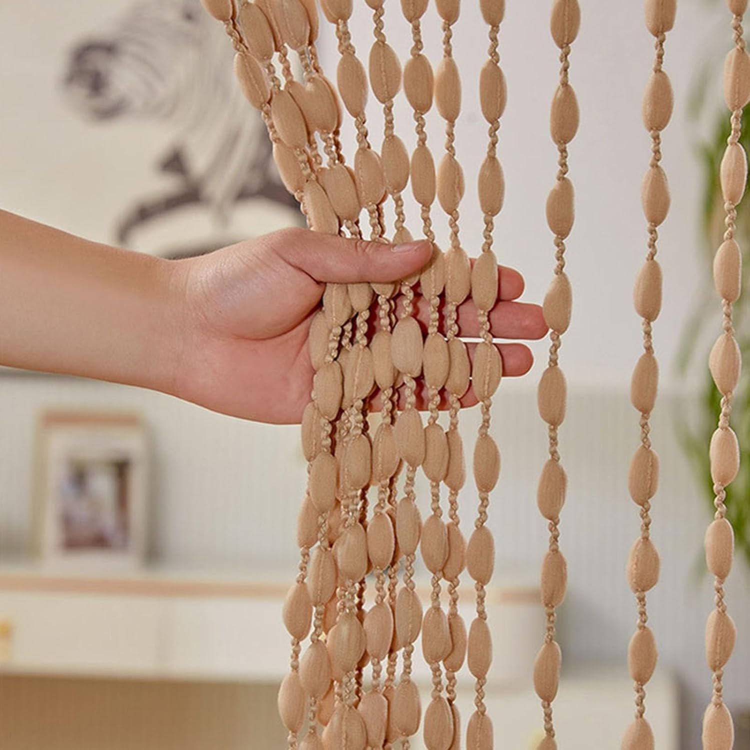 Elegant Tassels Curtain for Weddings Party Hotel Salon Decoration Polyester Fabric Beaded Fringes Room Divider Decors