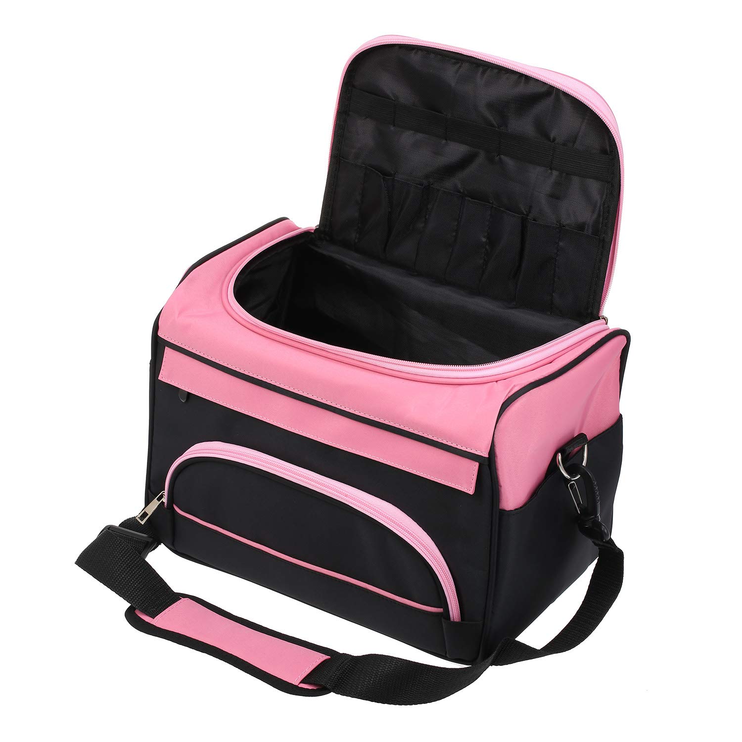 Borsa per attrezzi da parrucchiere, custodia portatile, borsa a tracolla per salone di parrucchiere professionale per parrucchieri, asciugacapelli, ferro per lisci, forbici e pettine