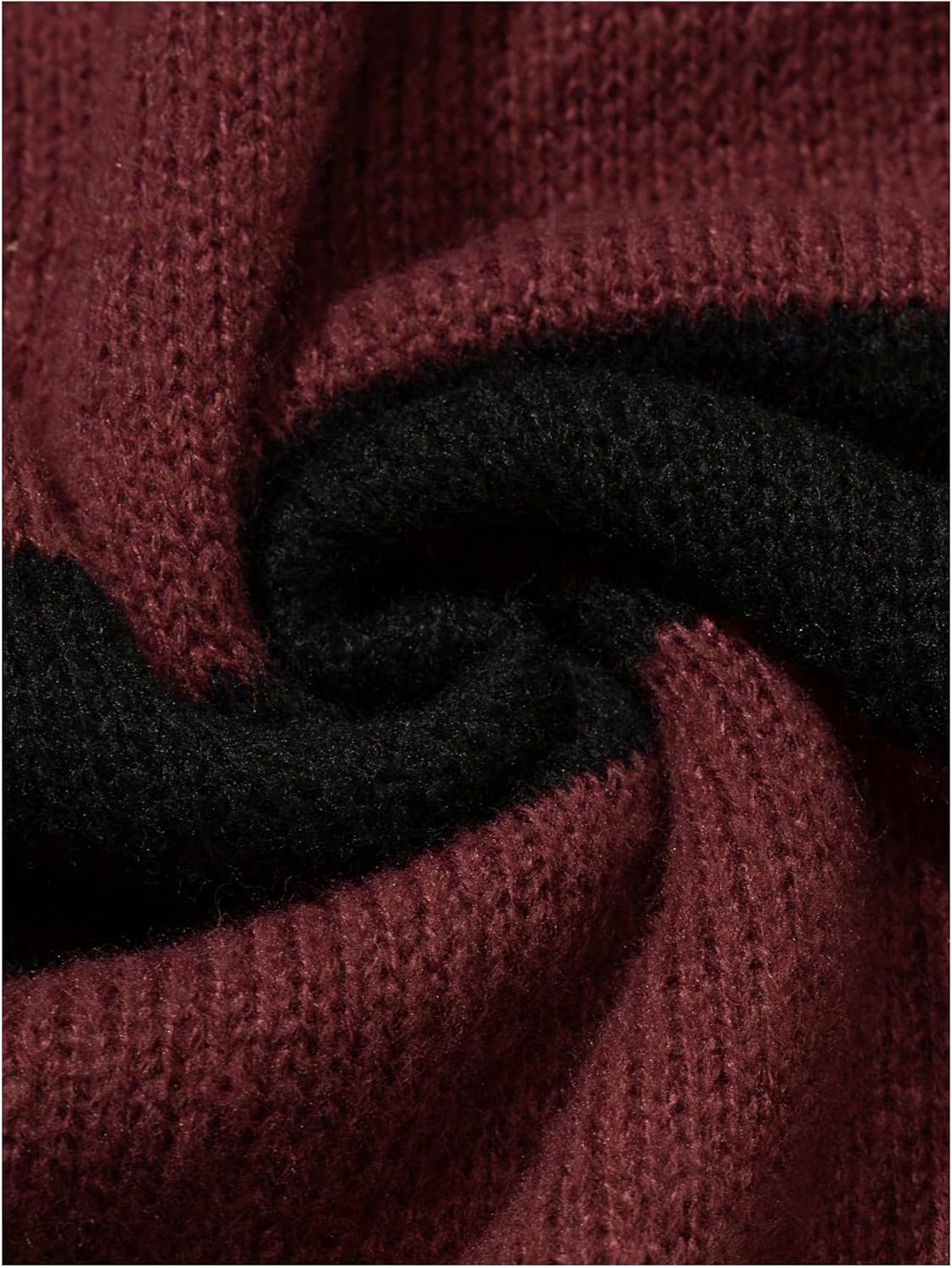 Men's Striped Pullover Sweaters Crew Neck Long Sleeve Loose Jumper Knit Tops - Image 4