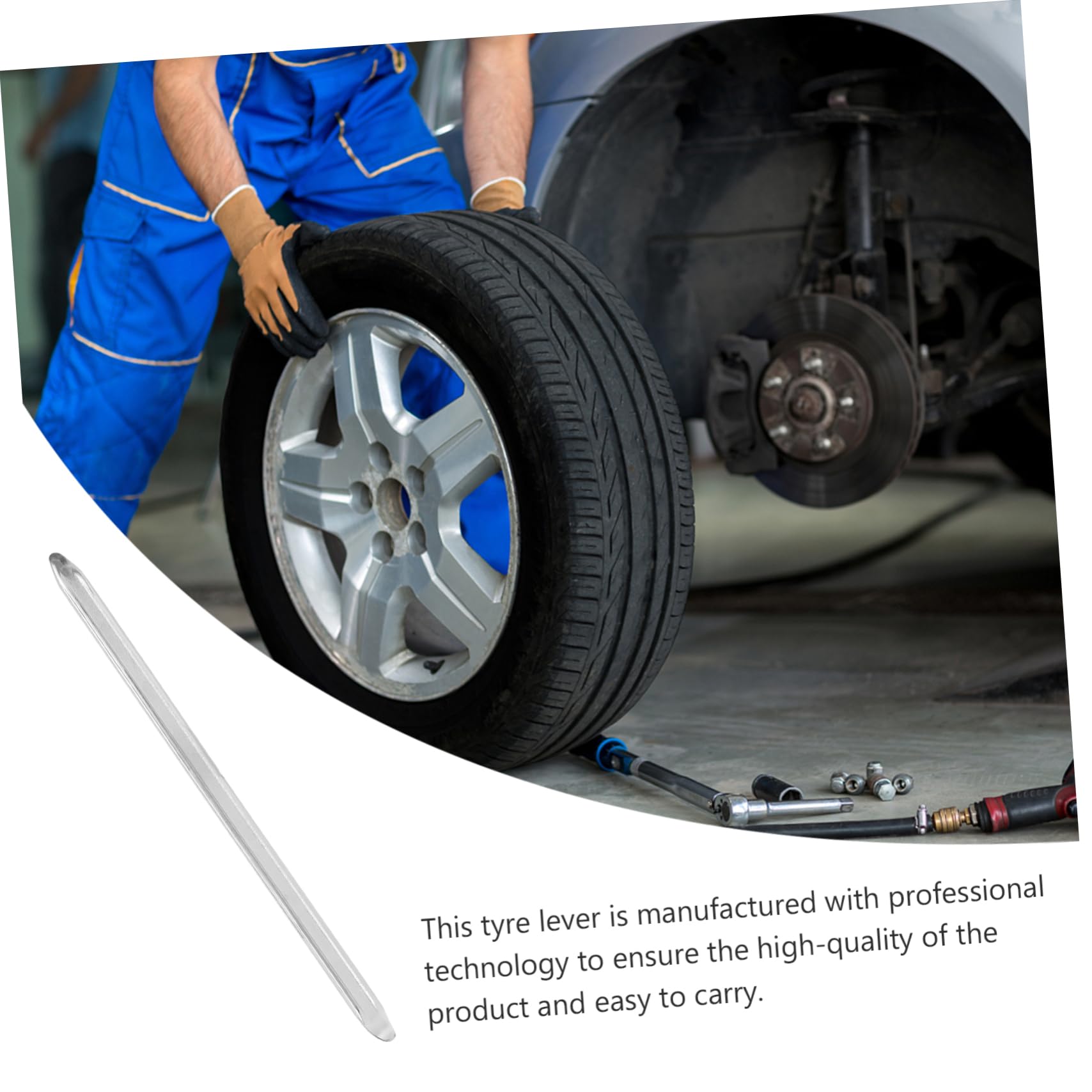 Gatuida 4pièces Professional Tyre Lever Acier -vanadium Pour Réparation De Pneus De Voiture Outil Pratique Et Pour Démonter Et Réparer Pneus