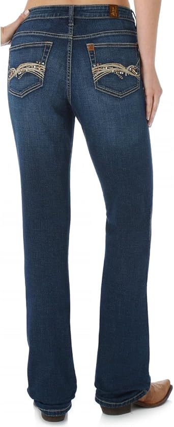 Amazon.com: Wrangler Aura - Jeans de talle medio para mujer, adelgazantes  instantáneos, corte bota, color Dc : Ropa, Zapatos y Joyería