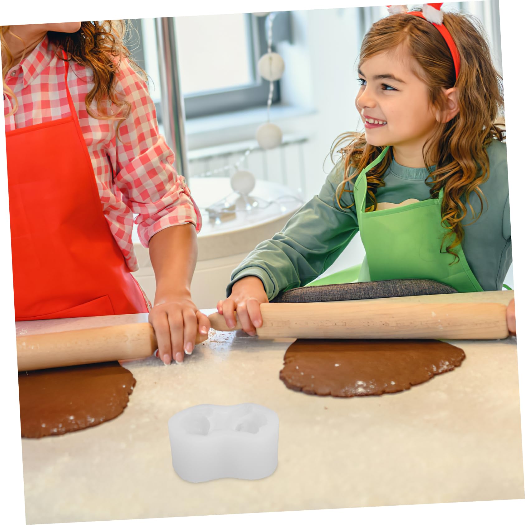 TEHAUX Moule à Gâteau 3D Français Amateurs de Pâtisserie Blanc Antiadhésif pour Gâteaux et Biscuits Fêtes Utilisation DIY la Cuisine