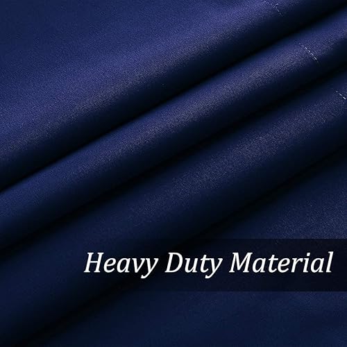 Miniatura 6 de Valea Home Juego de cortinas opacas de cocina, cenefa y niveles de 24 pulgadas de largo, color azul marino