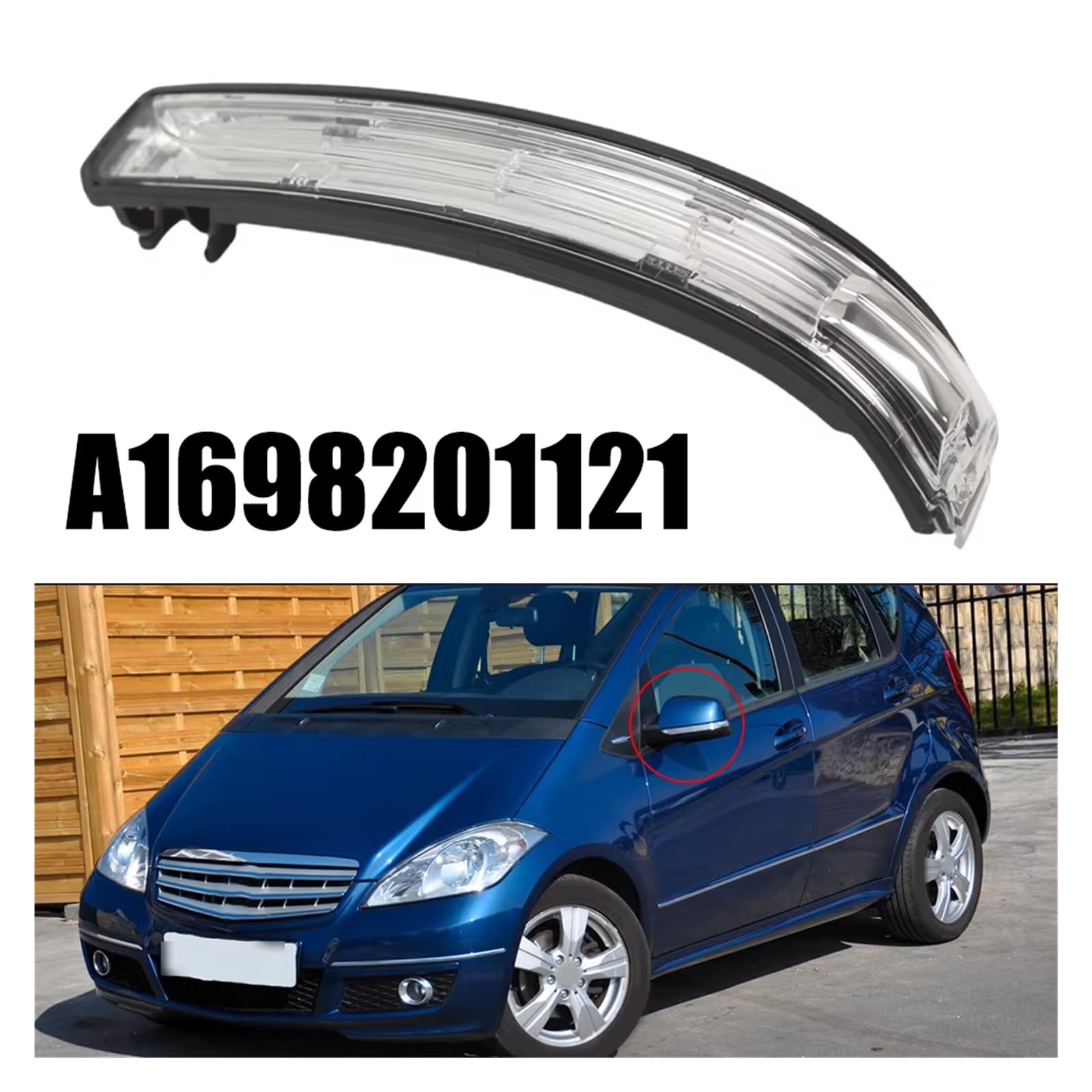 Per Benz Per Classe A Per W169 Per Classe B Per W245 2008-2011 Specchietto Retrovisore Esterno Indicatore Direzione Lampada Freccia Specchietto Retrovisore