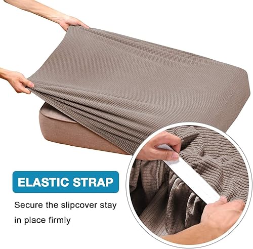 Vista 41 de Funda de cojín de alta elasticidad, para sofá, funda de cojín protectora para sofá, para asiento de sofá, cubierta para sofá suave, flexible