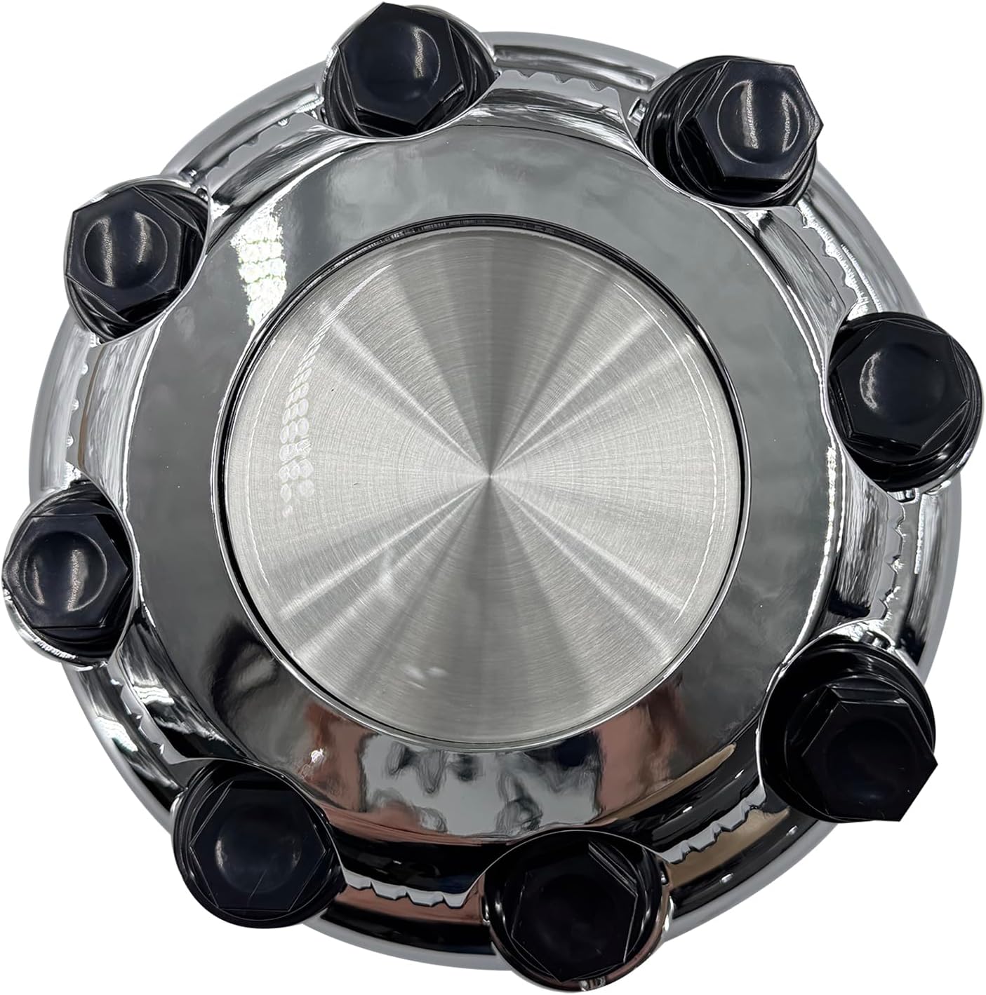 15039489 Chrome Wheel Center Caps 8 Lugs Compatible with Select 16 Inch Van & Truck #15039488, 9597169, 9597170(Set of 4)